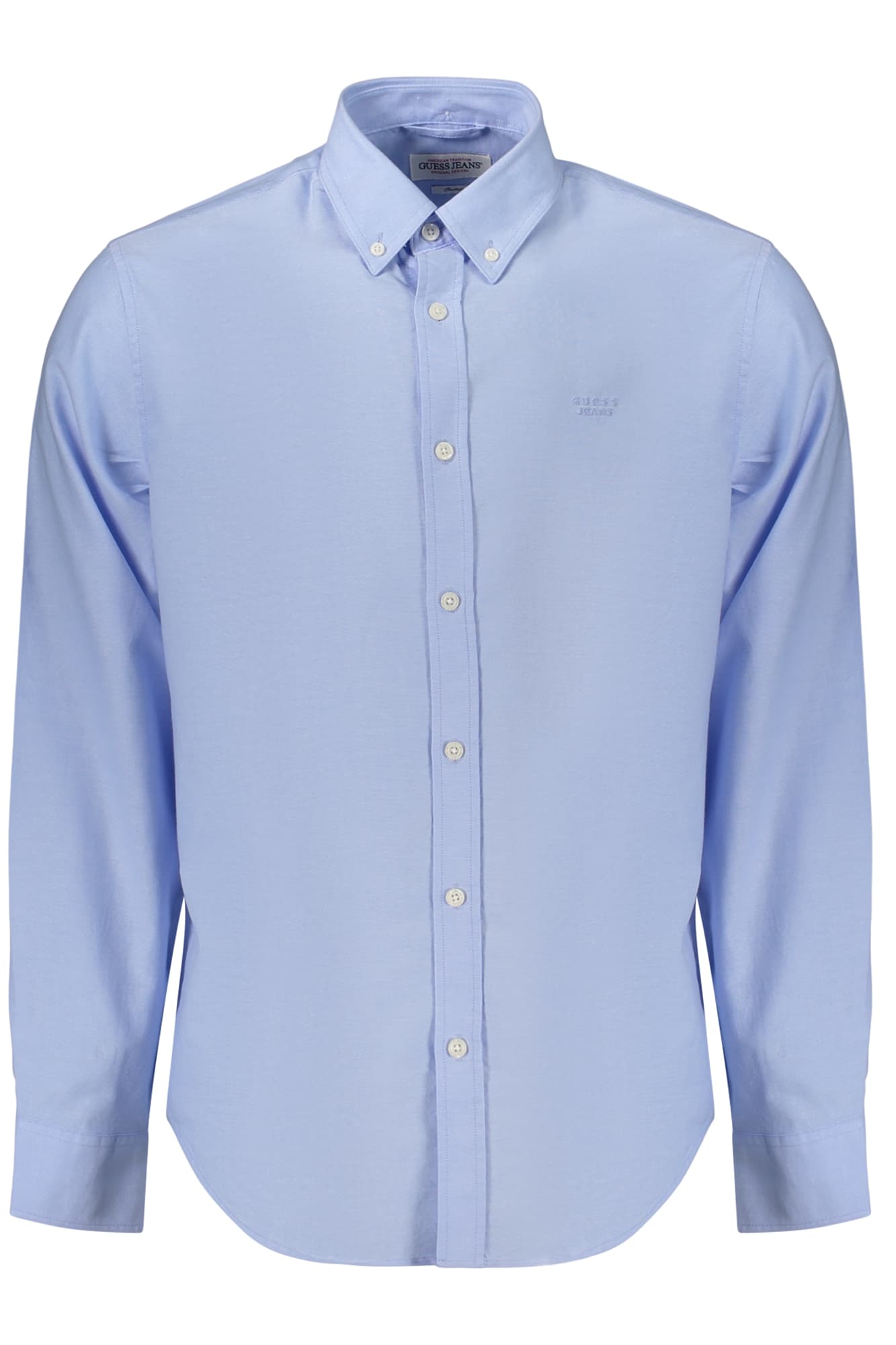 GUESS JEANS CAMICIA MANICHE LUNGHE UOMO AZZURRO - Immagine 1