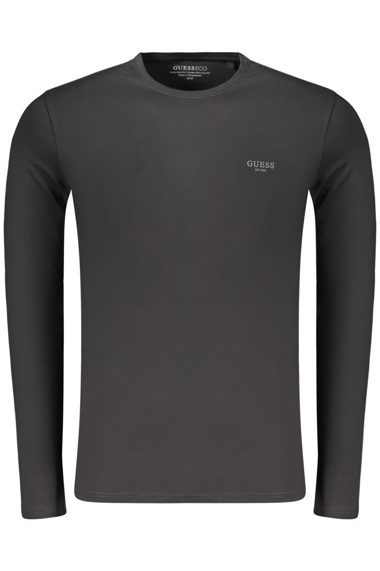 GUESS JEANS T-SHIRT MANICHE LUNGHE UOMO NERO - Immagine 1