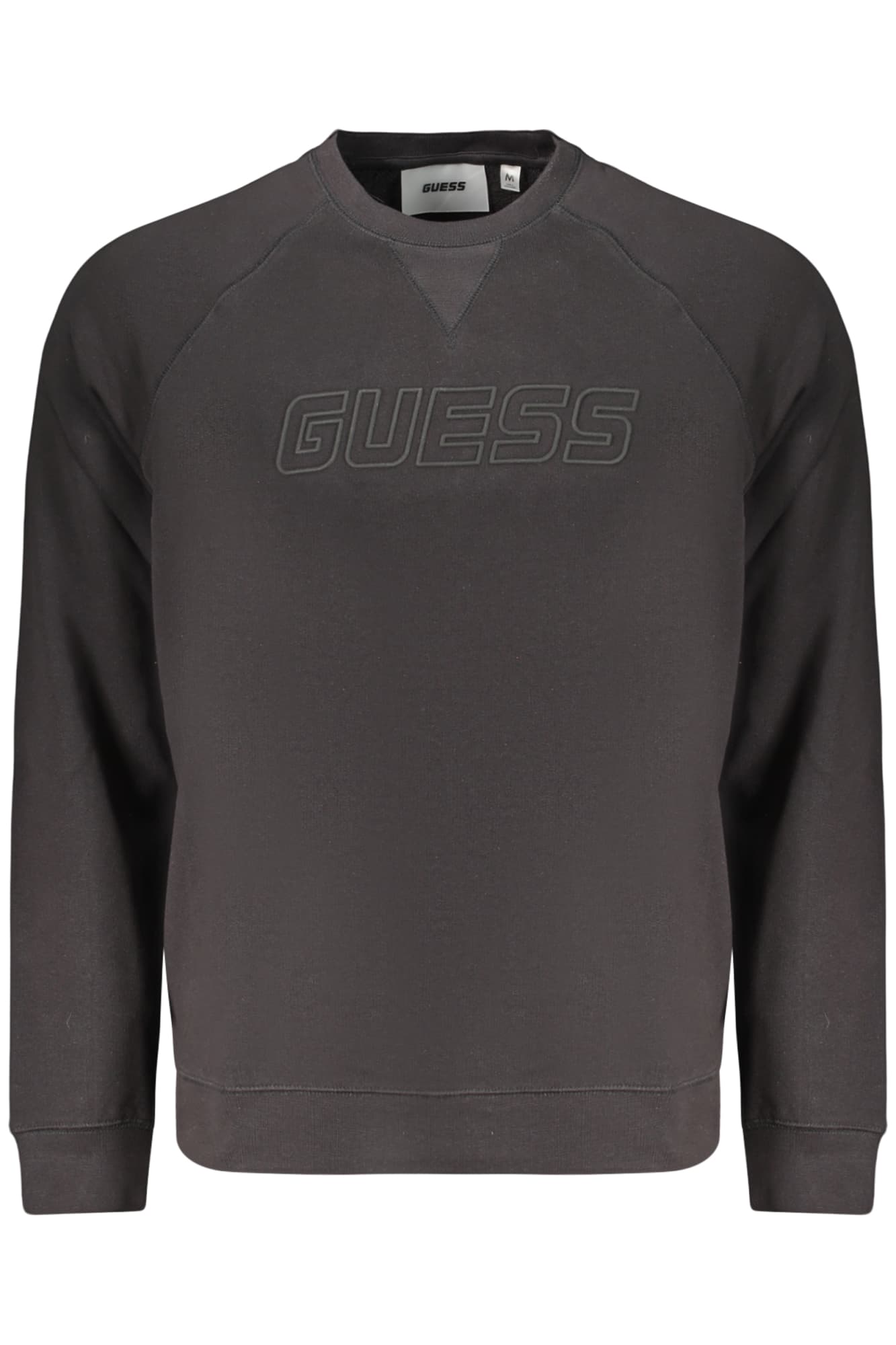 GUESS JEANS FELPA SENZA ZIP UOMO NERO - Immagine 1