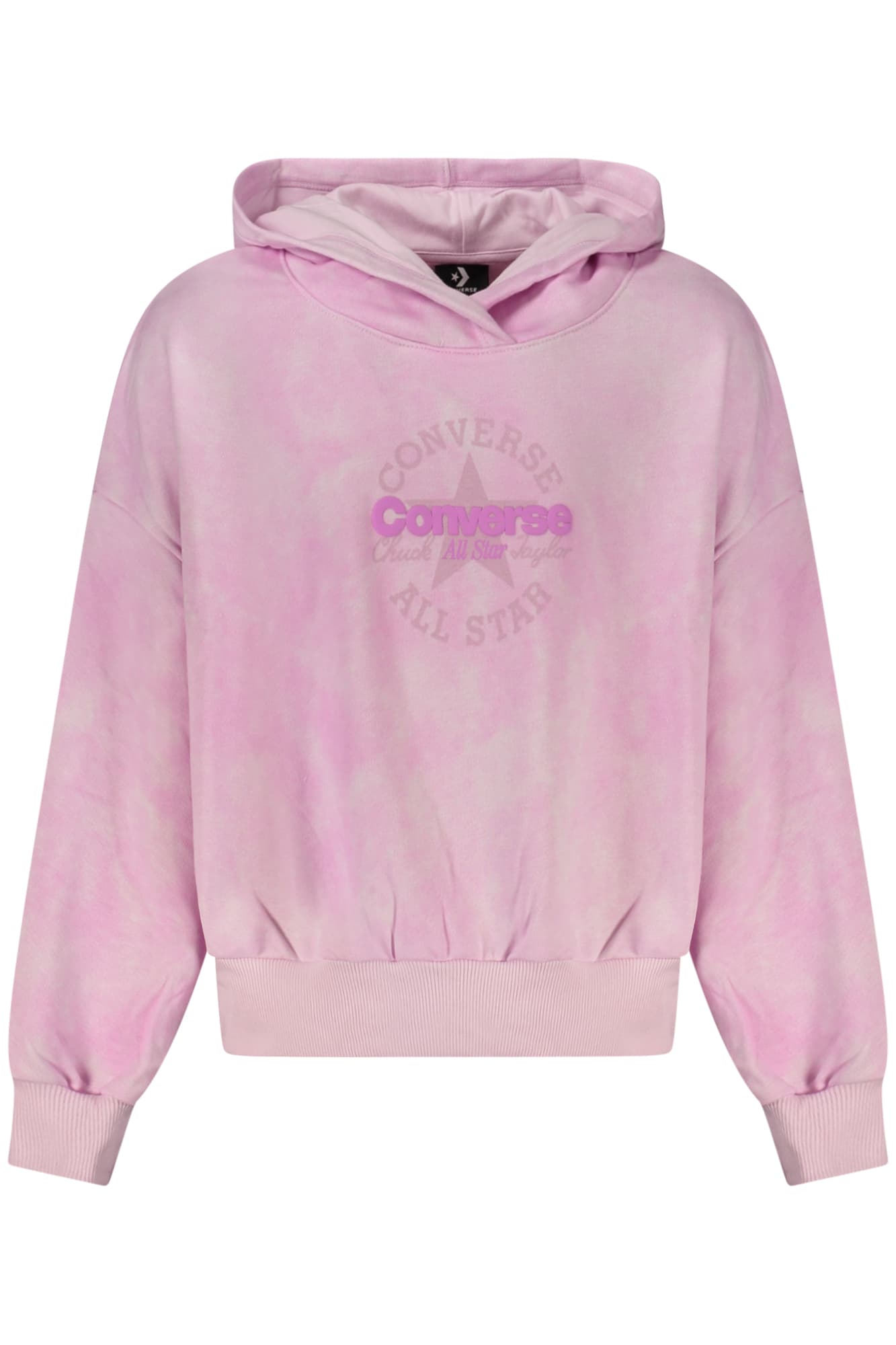 CONVERSE FELPA SENZA ZIP BAMBINA ROSA - Immagine 1