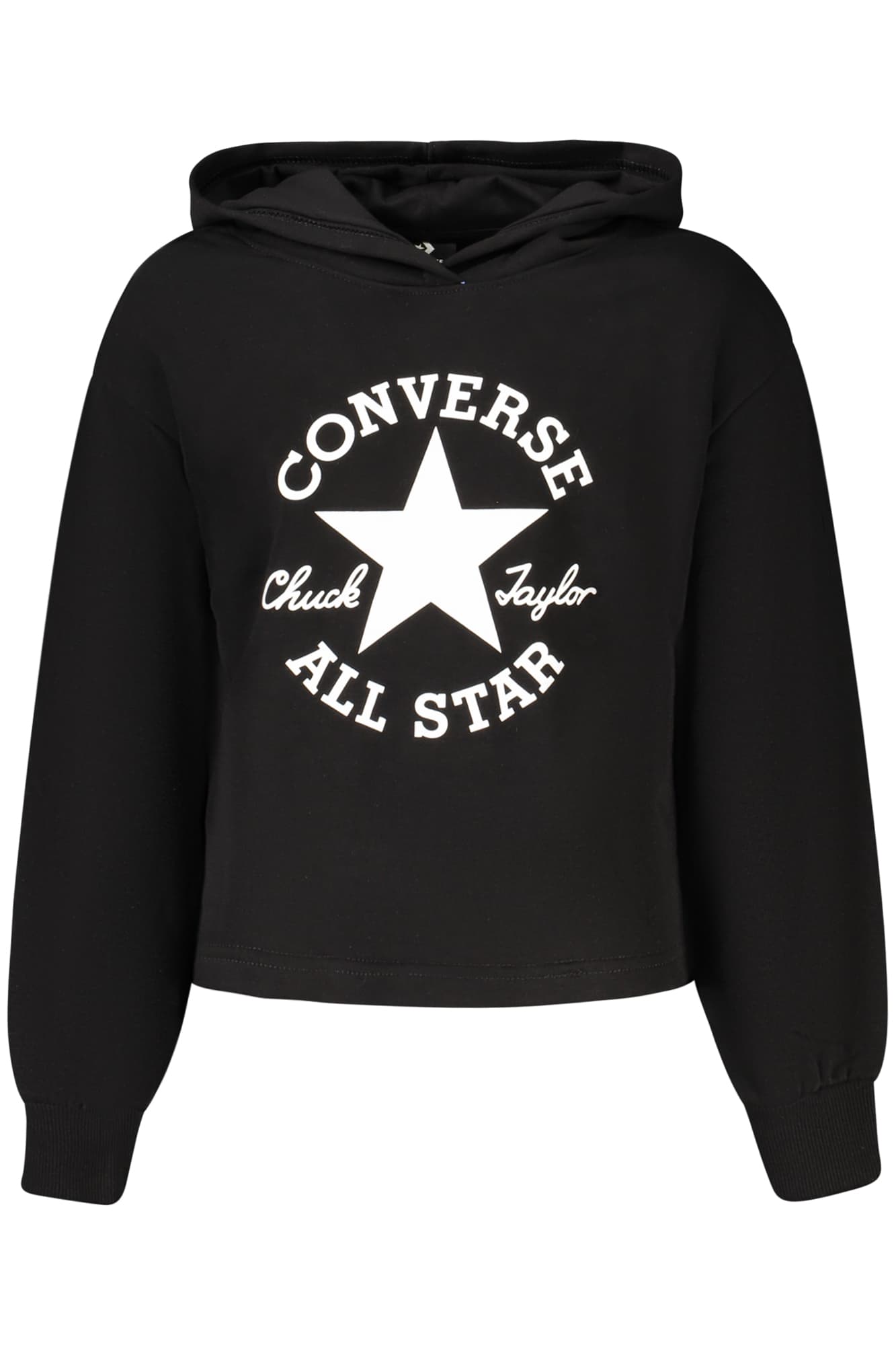 CONVERSE FELPA SENZA ZIP BAMBINA NERO - Immagine 1