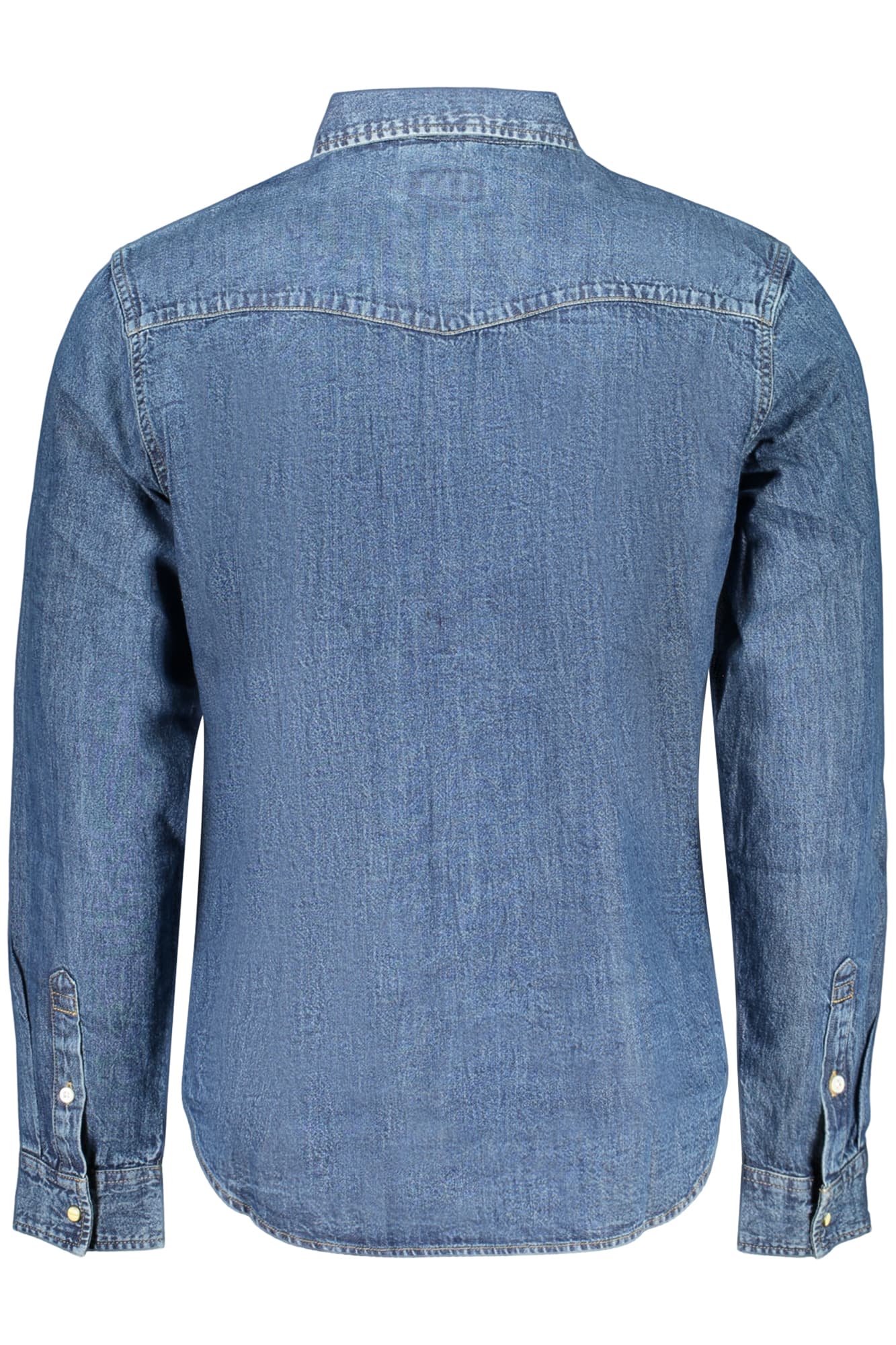 GUESS JEANS CAMICIA MANICHE LUNGHE UOMO BLU - Miniatura 2