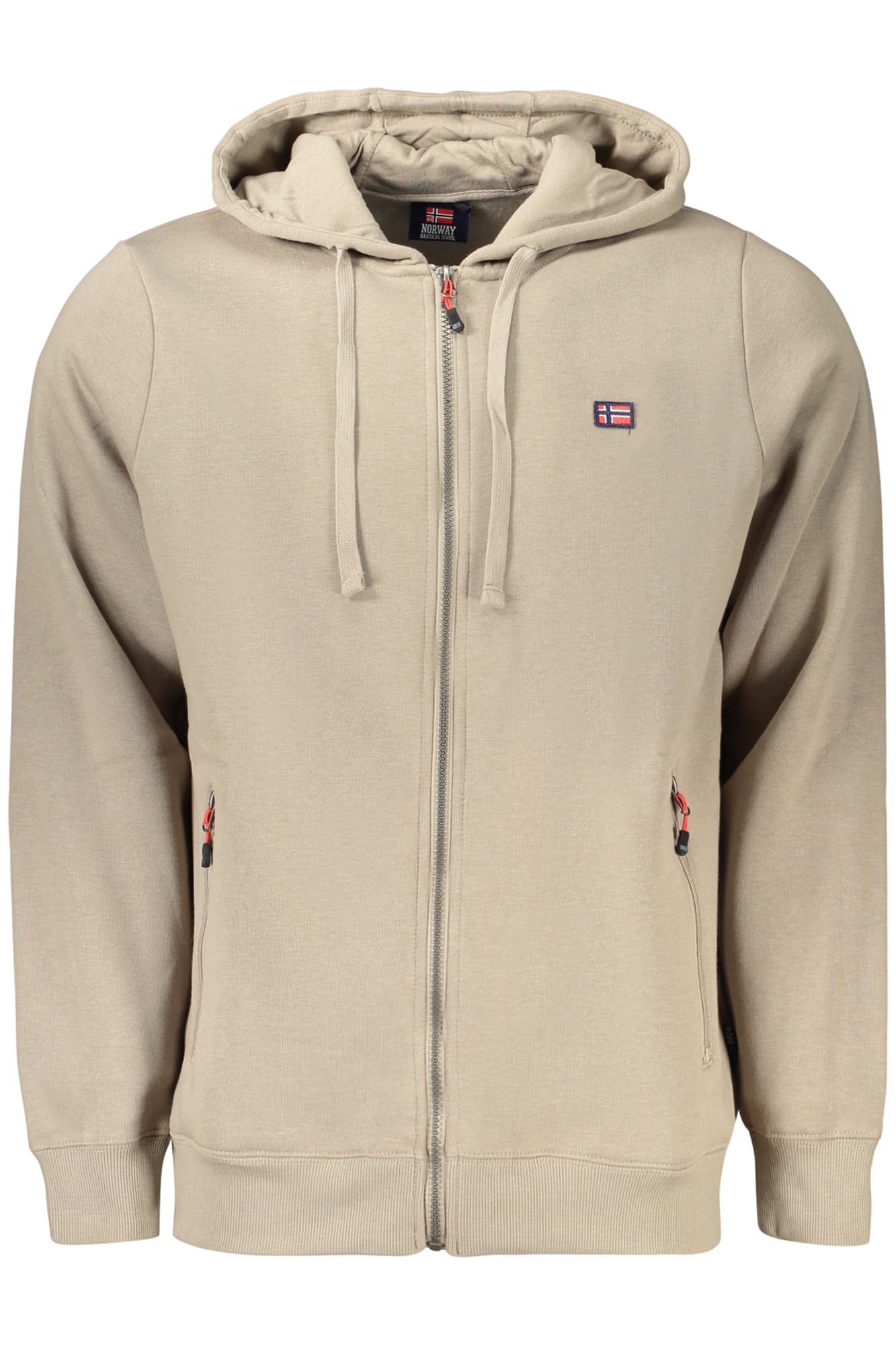 NORWAY 1963 FELPA CON ZIP UOMO MARRONE - Immagine 1