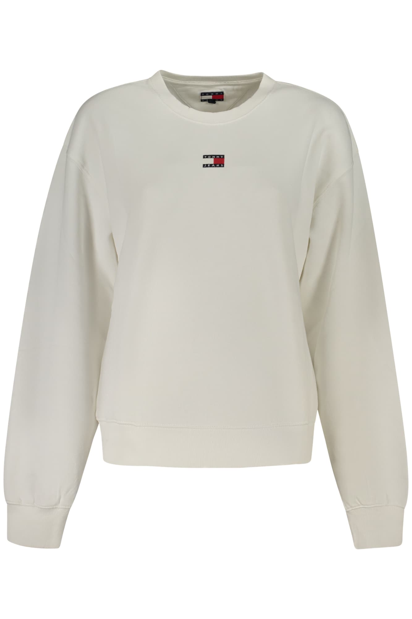 TOMMY HILFIGER FELPA SENZA ZIP DONNA BIANCO - Immagine 1