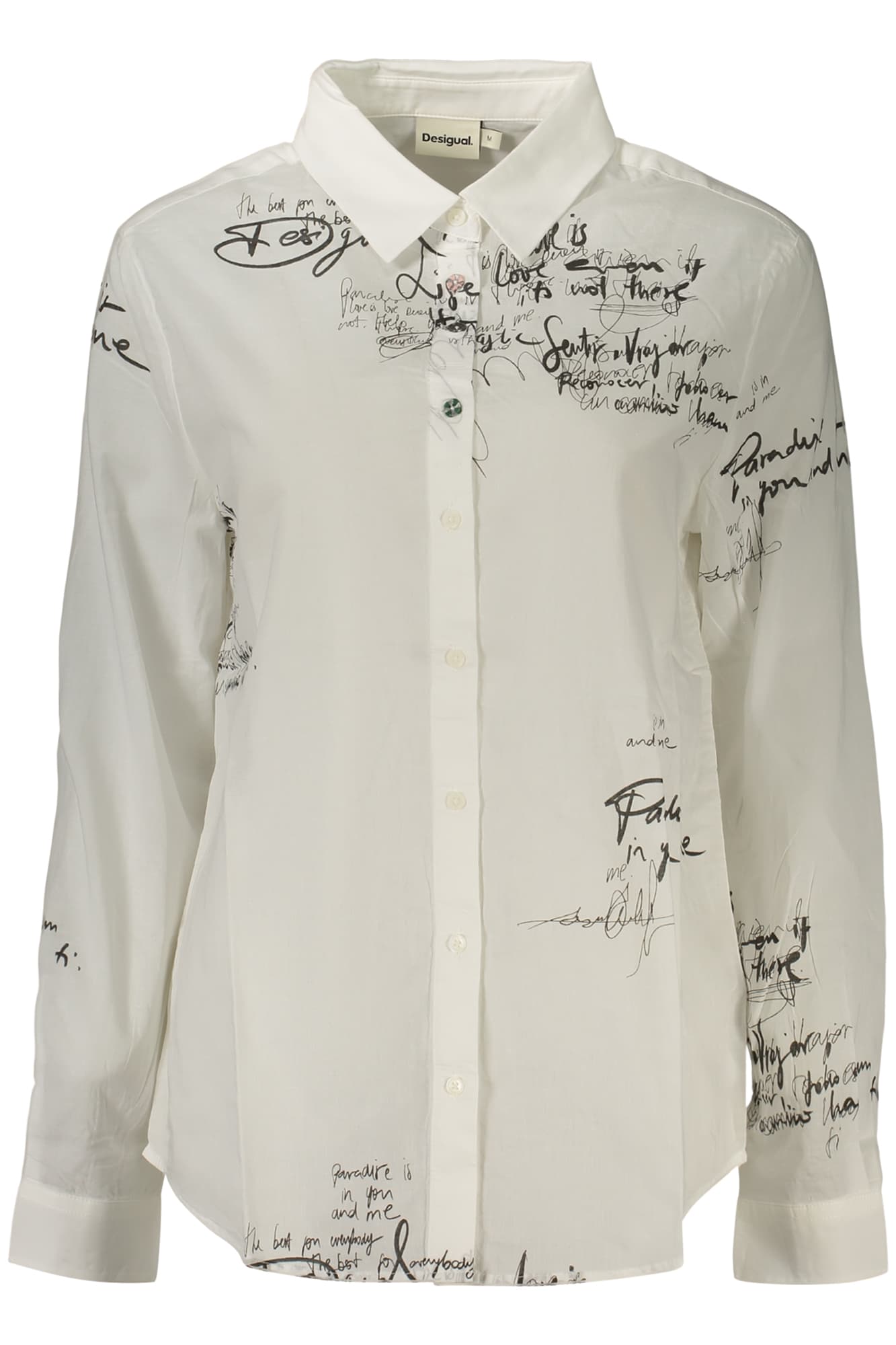 DESIGUAL CAMICIA MANICHE LUNGHE DONNA BIANCO - Immagine 1