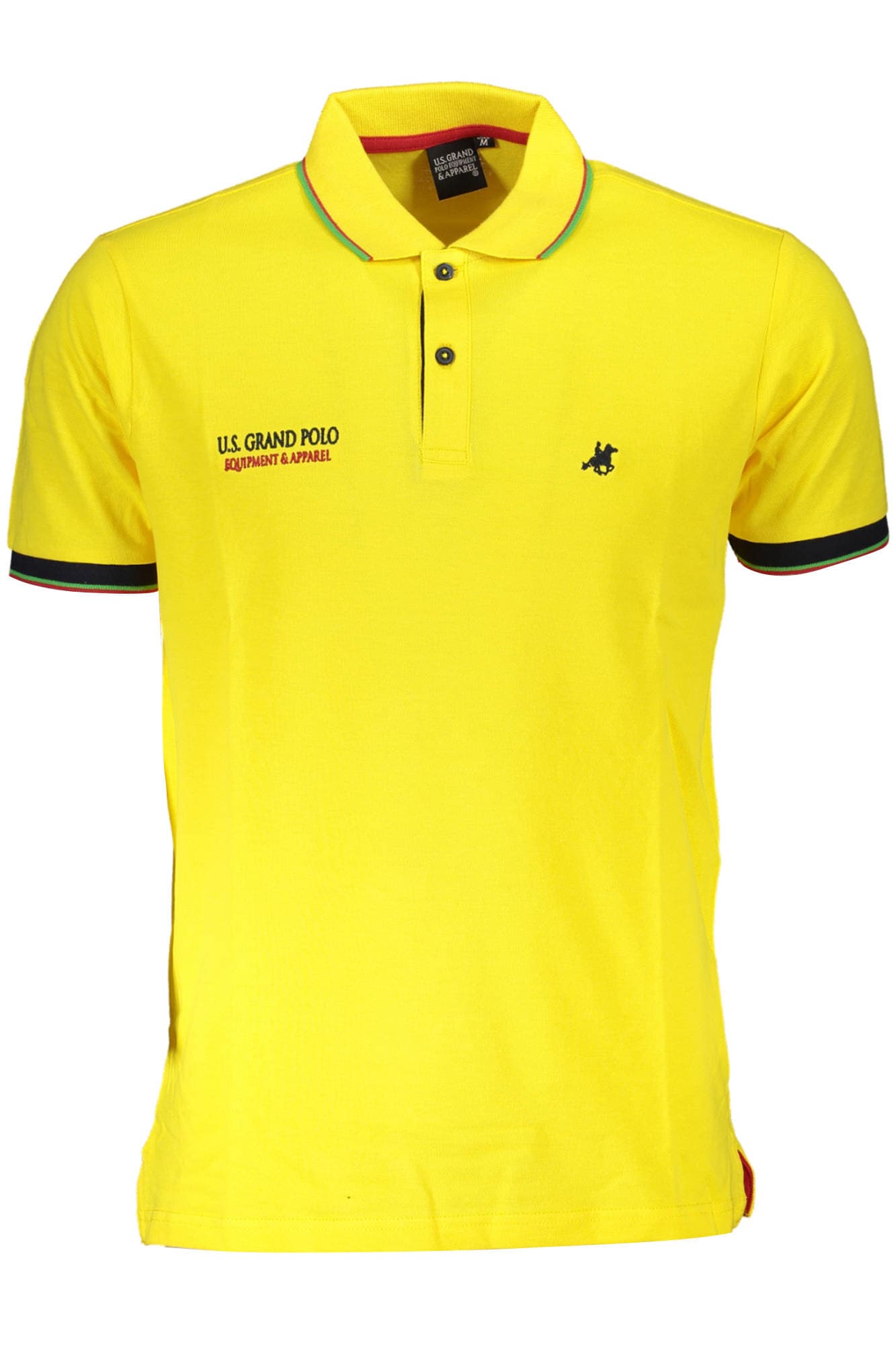 U.S. GRAND POLO MANICHE CORTE UOMO GIALLO - Immagine 1