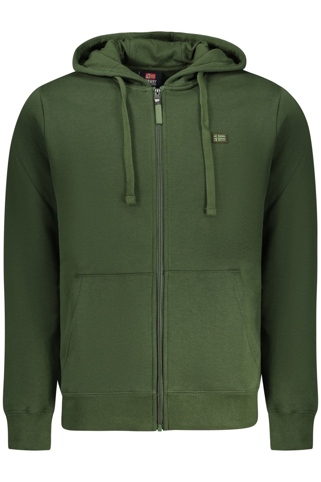 NORWAY 1963 FELPA CON ZIP UOMO VERDE - Immagine 1