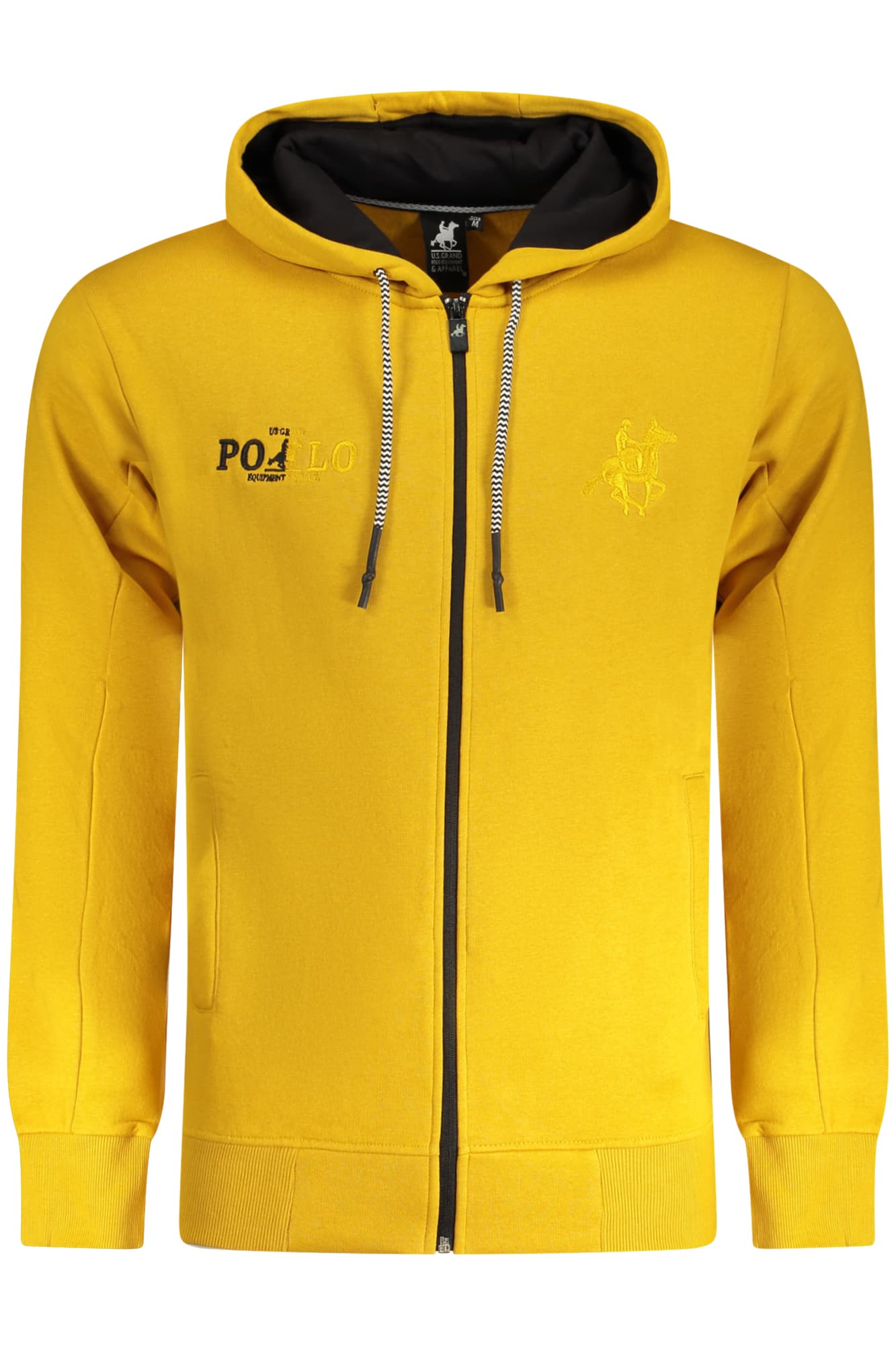 U.S. GRAND FELPA CON ZIP UOMO GIALLO - Immagine 1