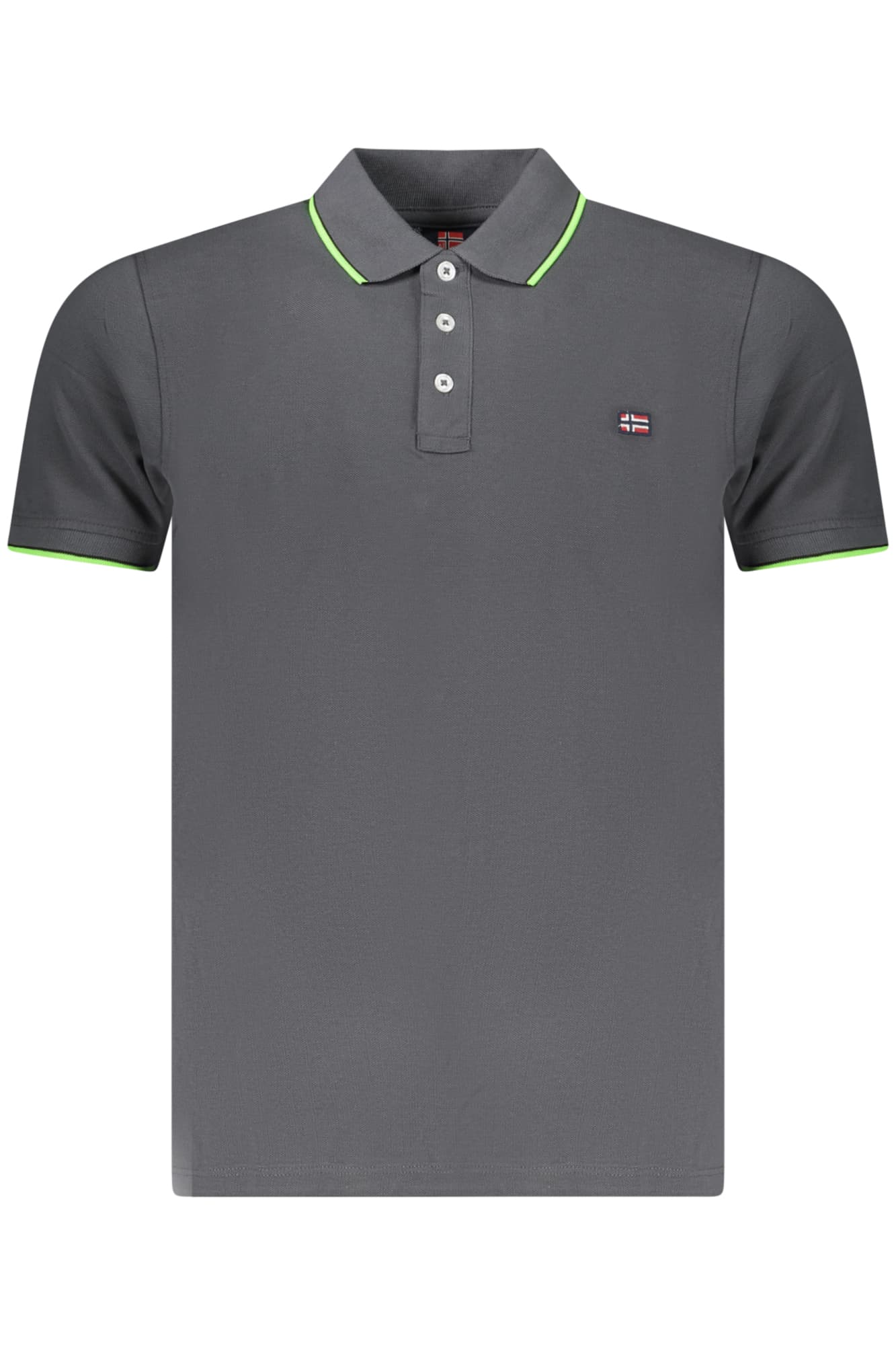 NORWAY 1963 POLO MANICHE CORTE UOMO GRIGIO - Immagine 1