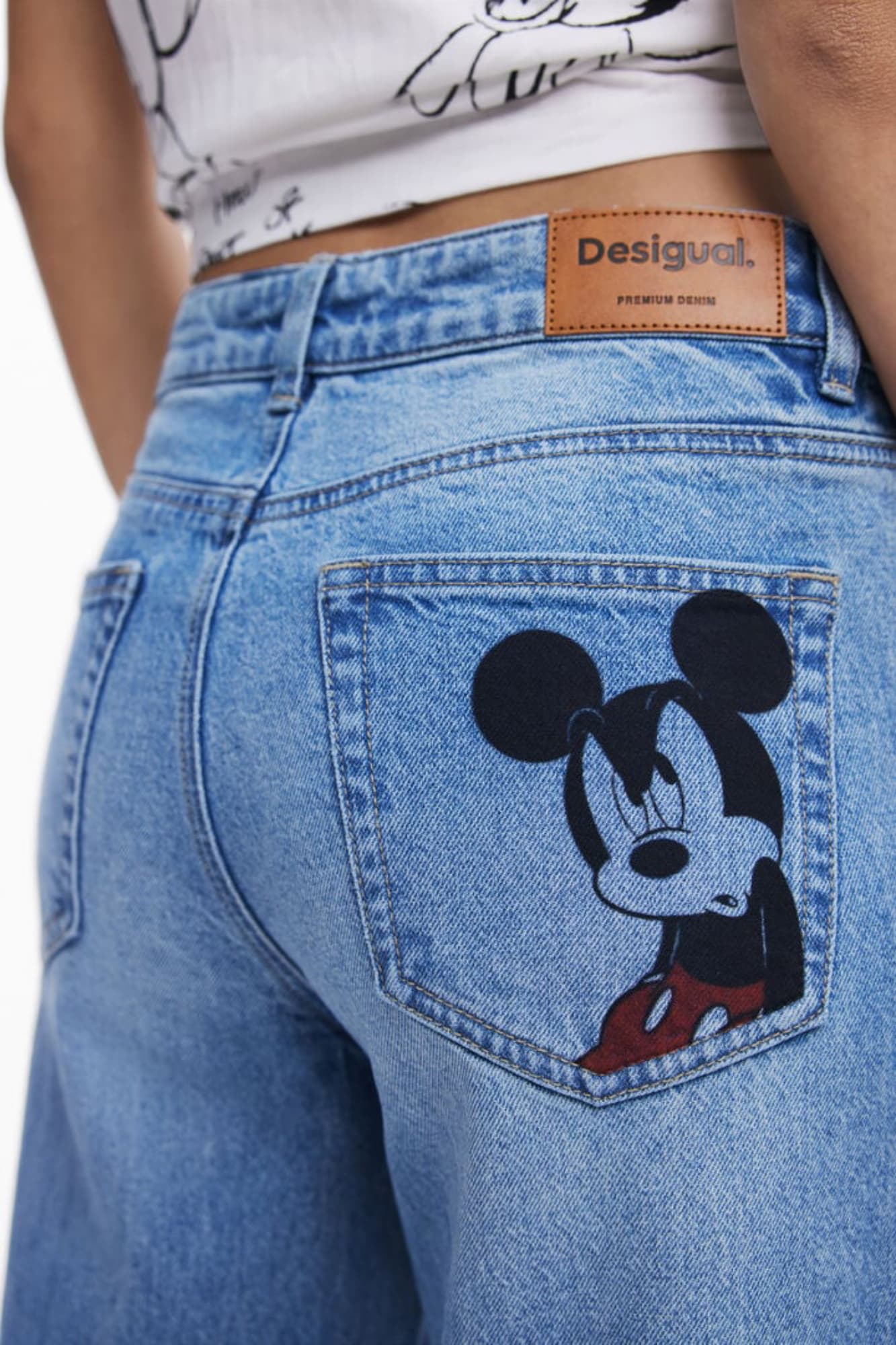 DESIGUAL JEANS DENIM DONNA AZZURRO - Miniatura 3