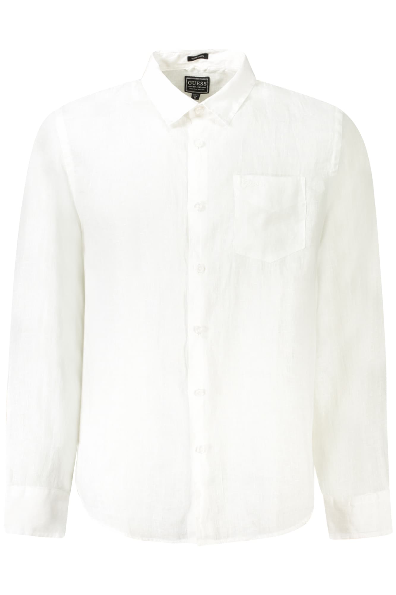 GUESS JEANS CAMICIA MANICHE LUNGHE UOMO BIANCO - Immagine 1