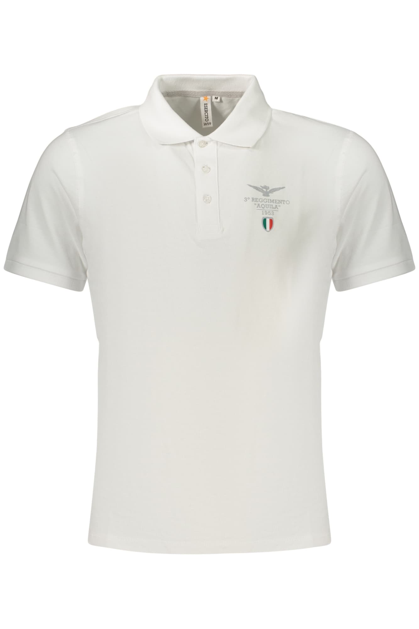 ACCADEMIA MILITARE POLO MANICHE CORTE UOMO BIANCO - Immagine 1