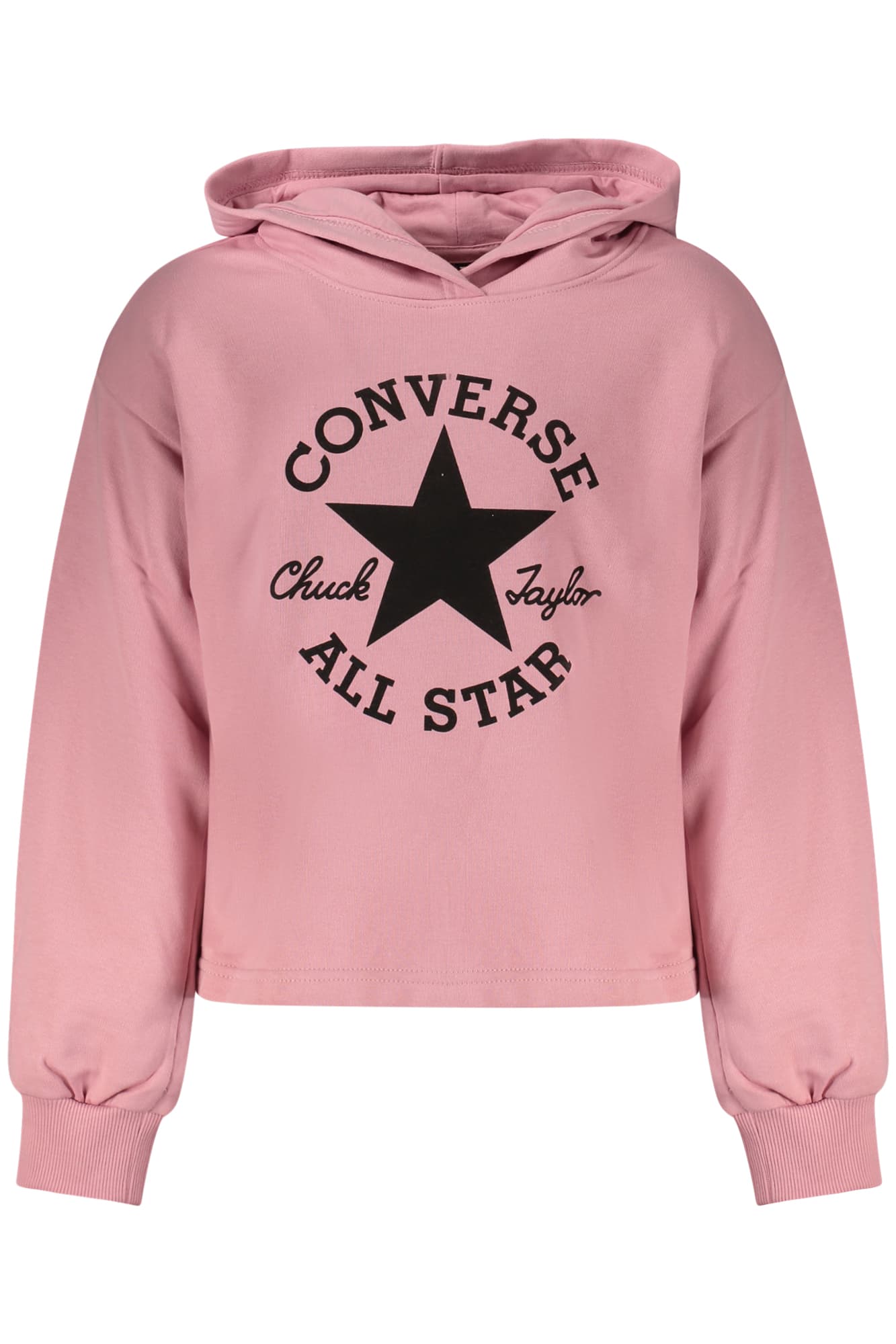 CONVERSE FELPA SENZA ZIP BAMBINA ROSA - Immagine 1