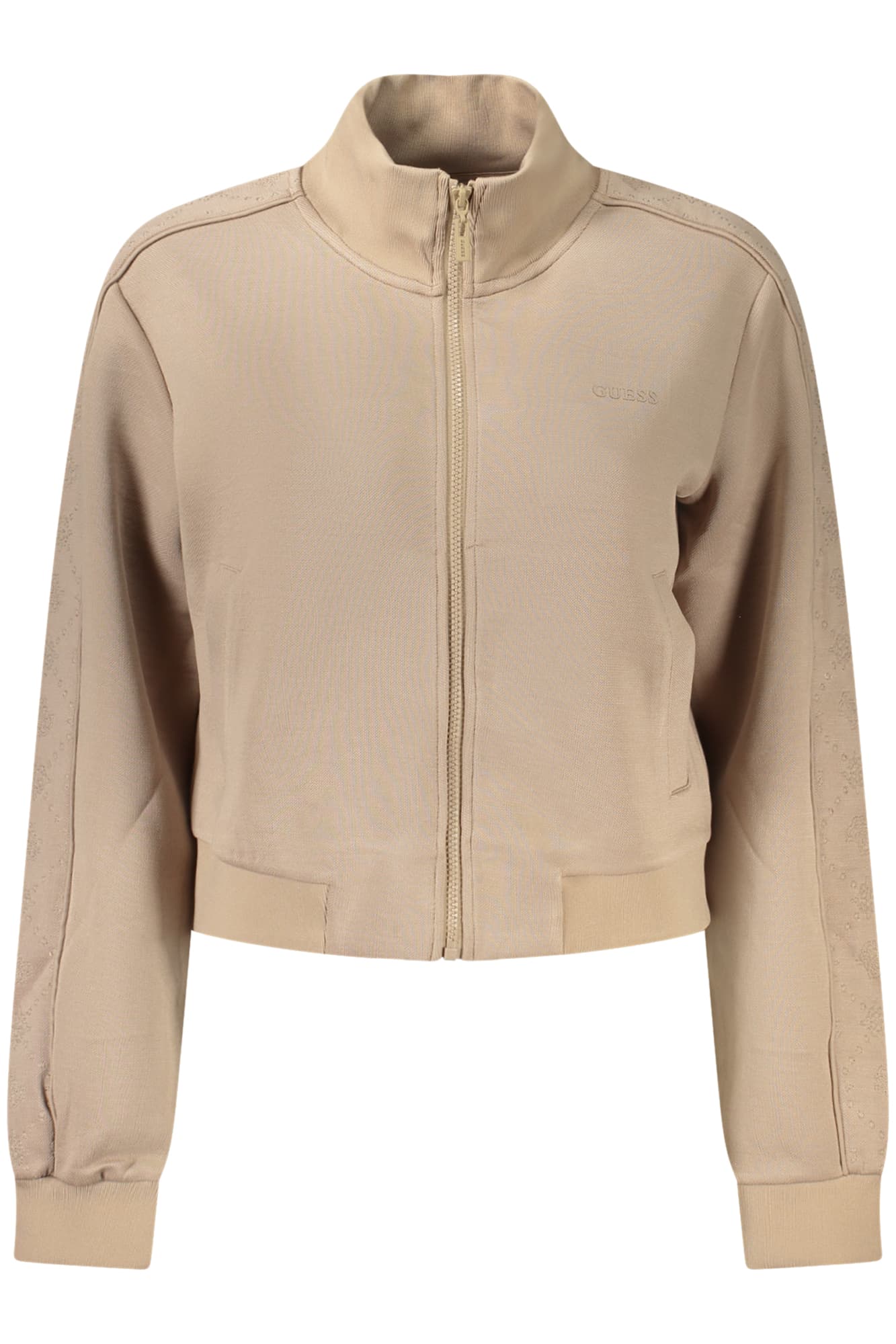 GUESS JEANS FELPA CON ZIP DONNA BEIGE - Immagine 1