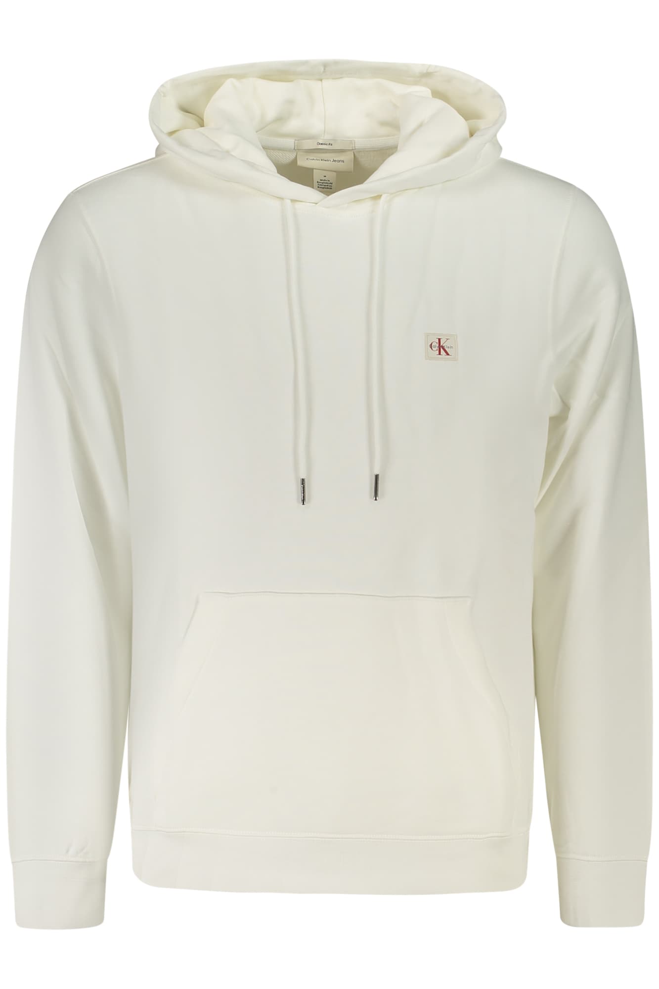 CALVIN KLEIN FELPA SENZA ZIP UOMO BIANCO - Immagine 1