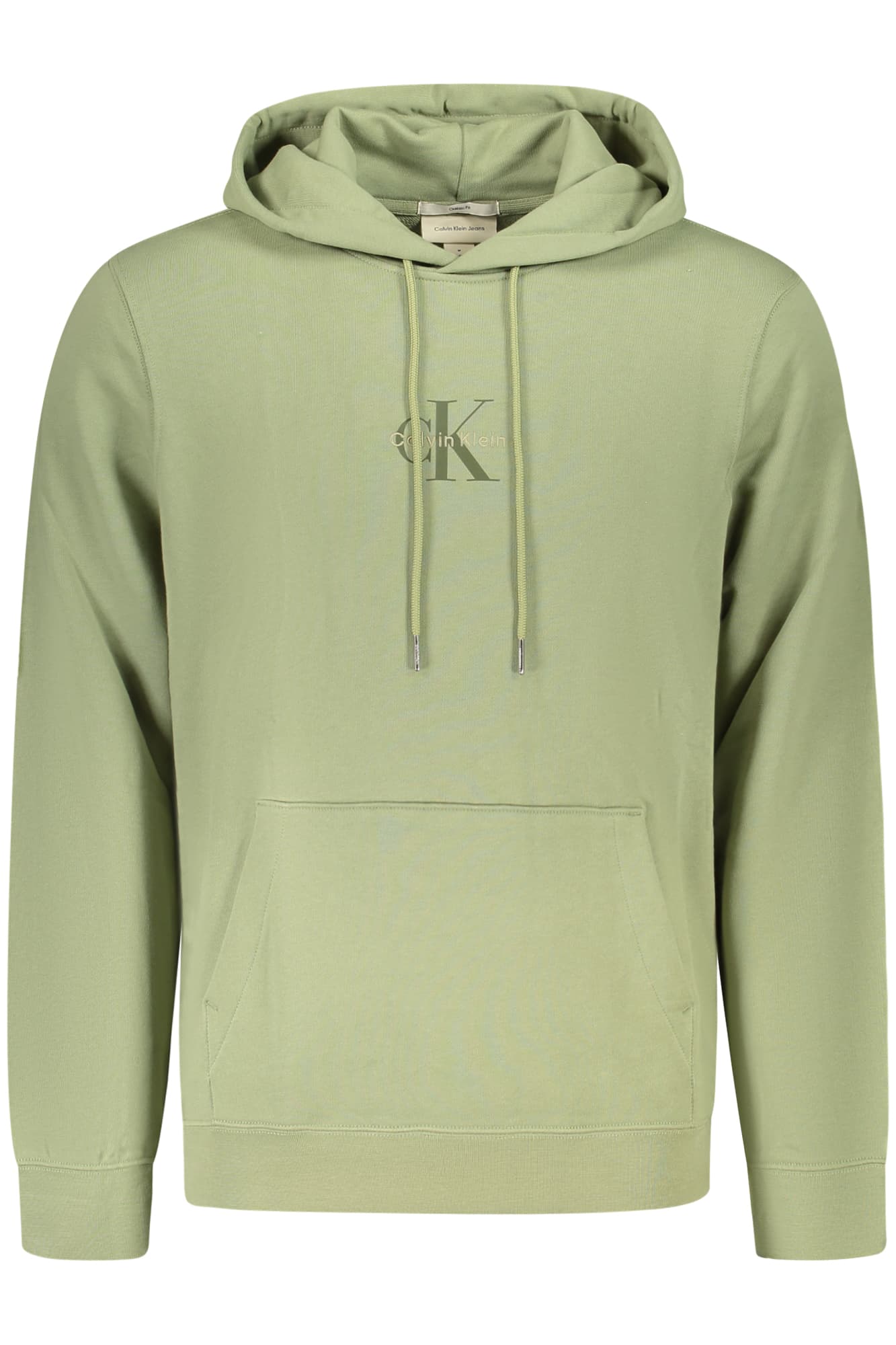 CALVIN KLEIN FELPA SENZA ZIP UOMO VERDE - Immagine 1