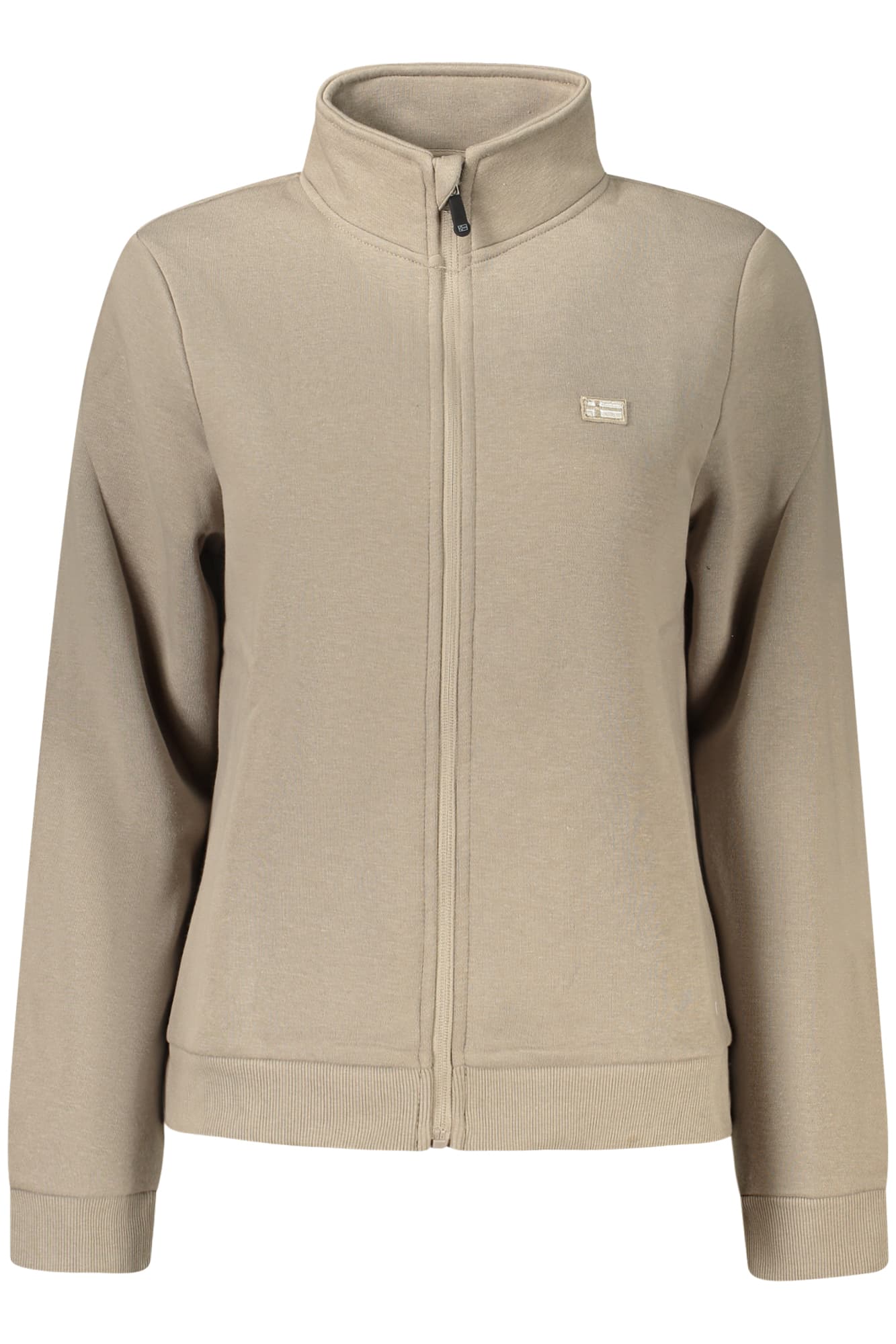 NORWAY 1963 FELPA CON ZIP DONNA BEIGE - Immagine 1