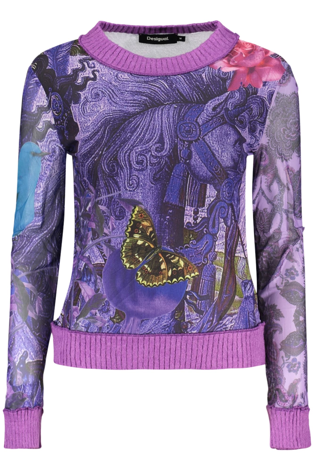 DESIGUAL MAGLIA DONNA VIOLA - Immagine 1