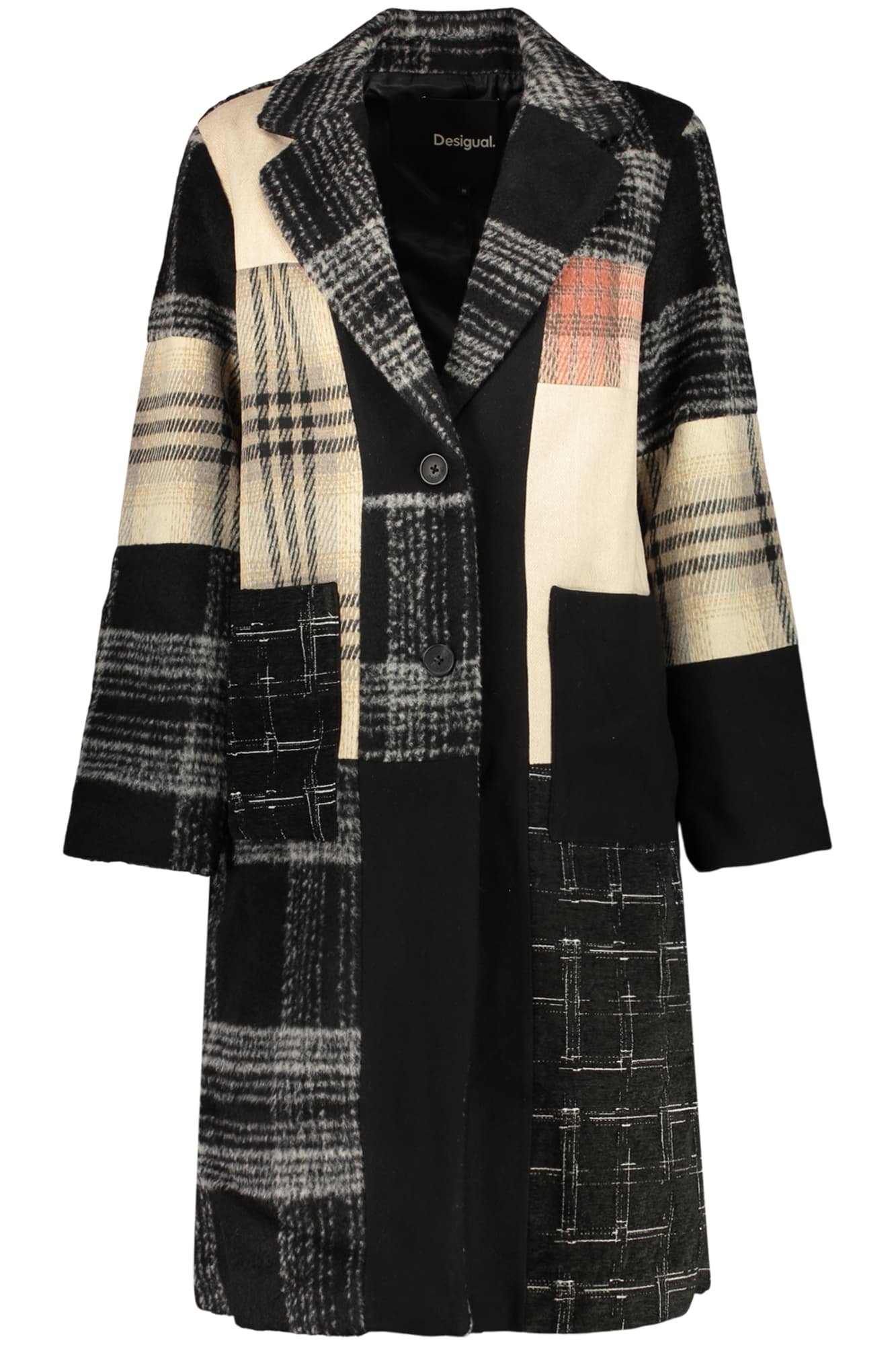 DESIGUAL CAPPOTTO DONNA NERO - Immagine 1