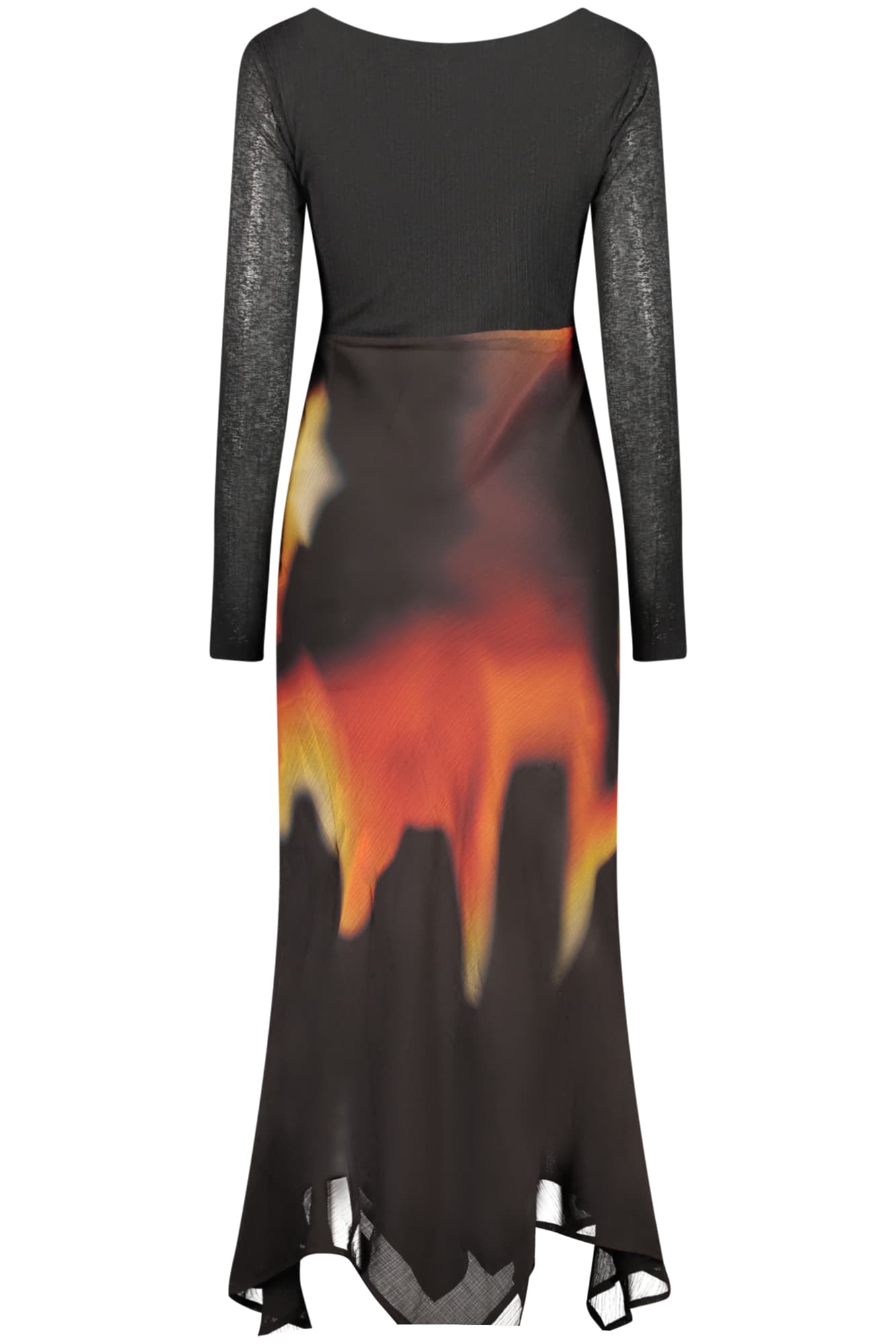 DESIGUAL ABITO LUNGO DONNA NERO - Miniatura 2