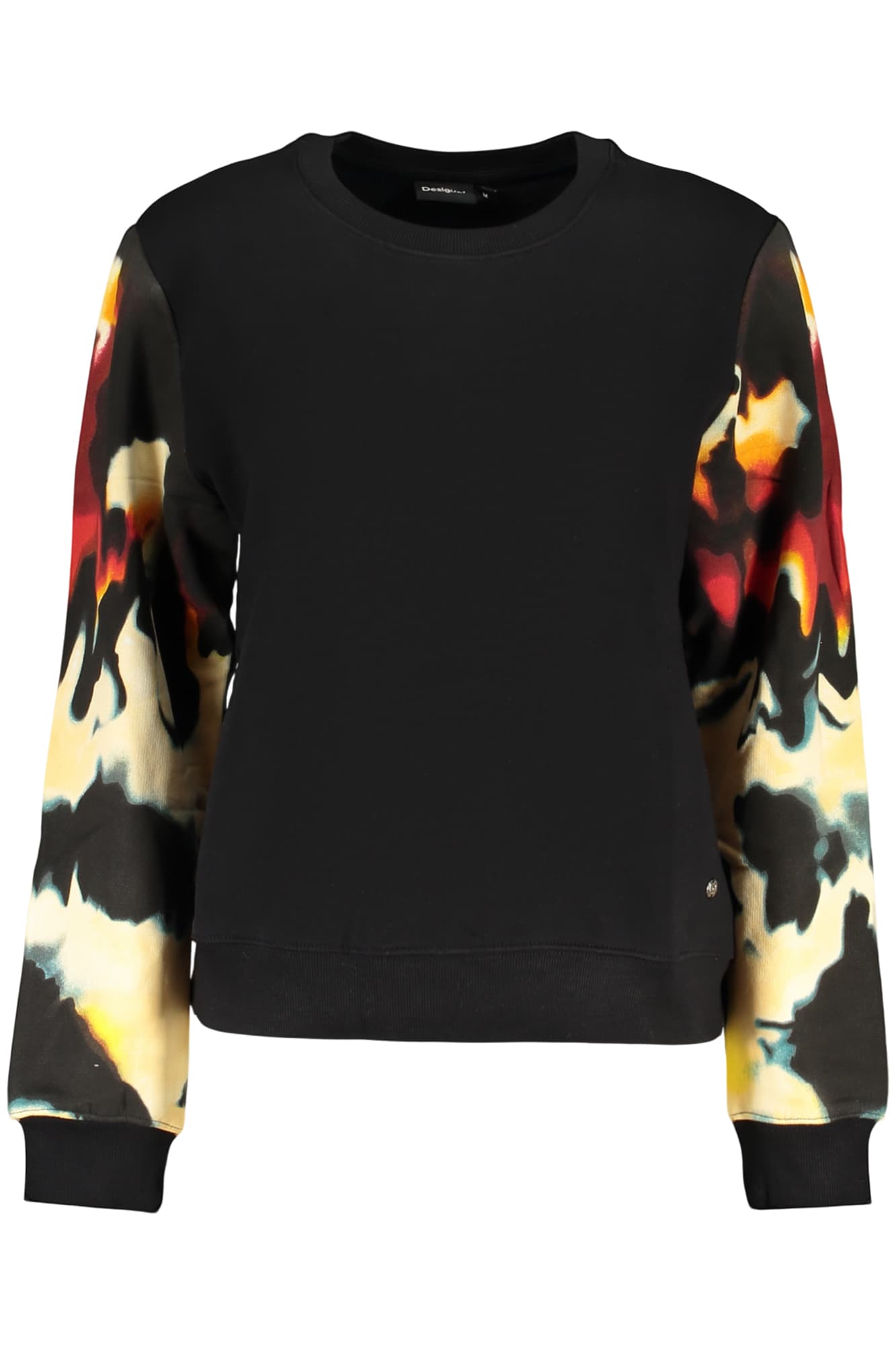 DESIGUAL FELPA SENZA ZIP DONNA NERO - Immagine 1