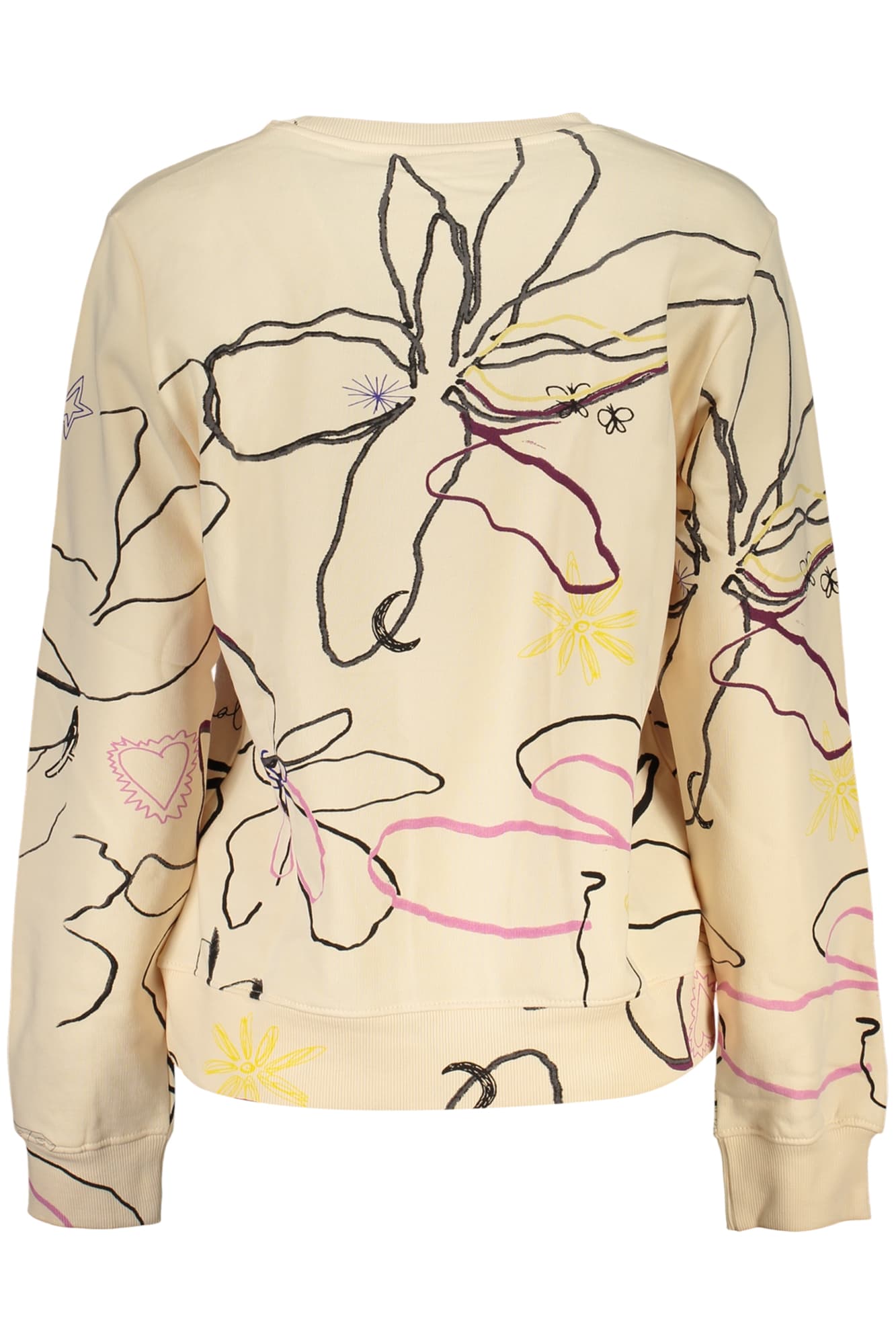 DESIGUAL FELPA SENZA ZIP DONNA ROSA - Miniatura 2