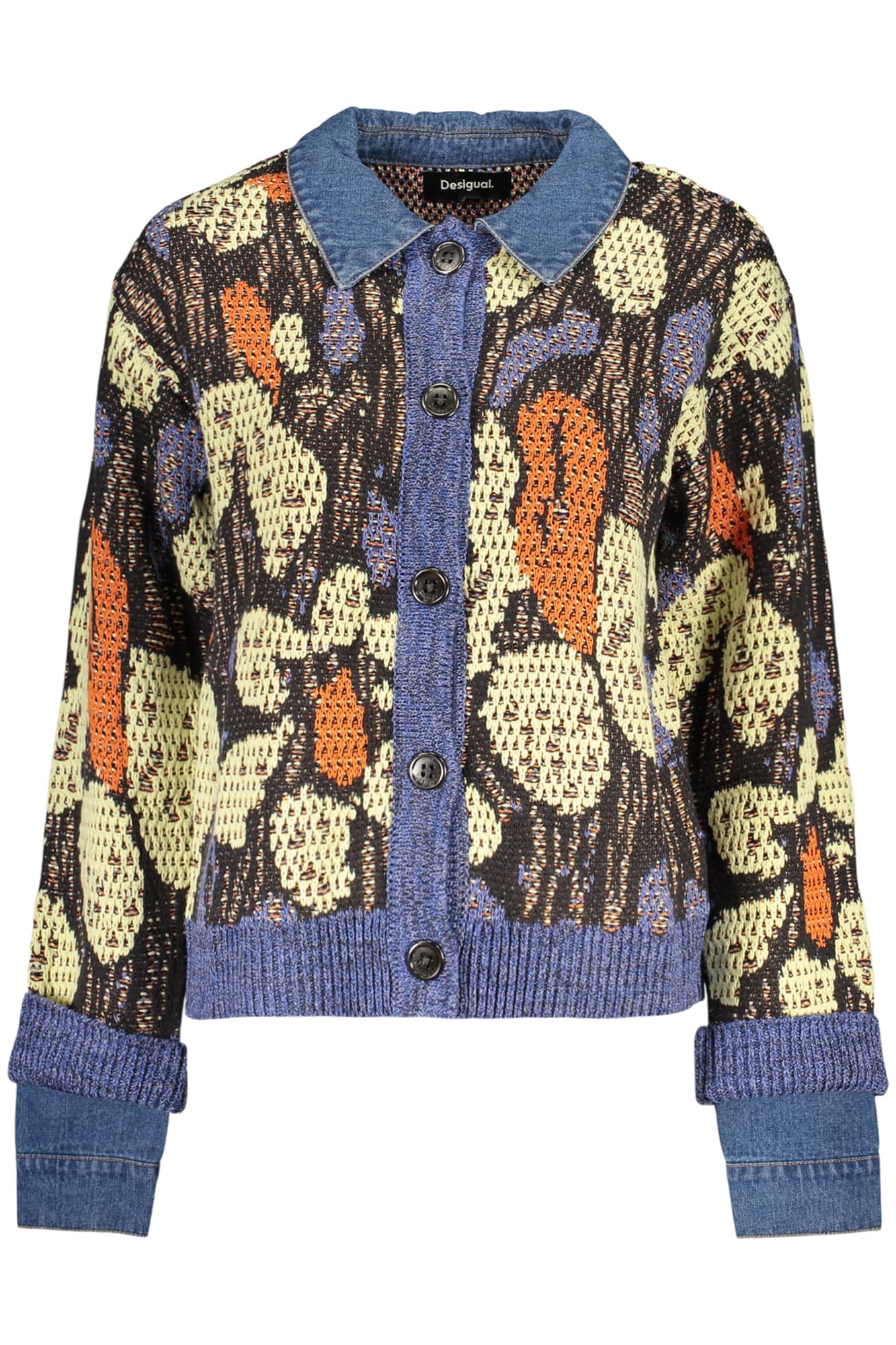 DESIGUAL CARDIGAN DONNA BLU - Immagine 1