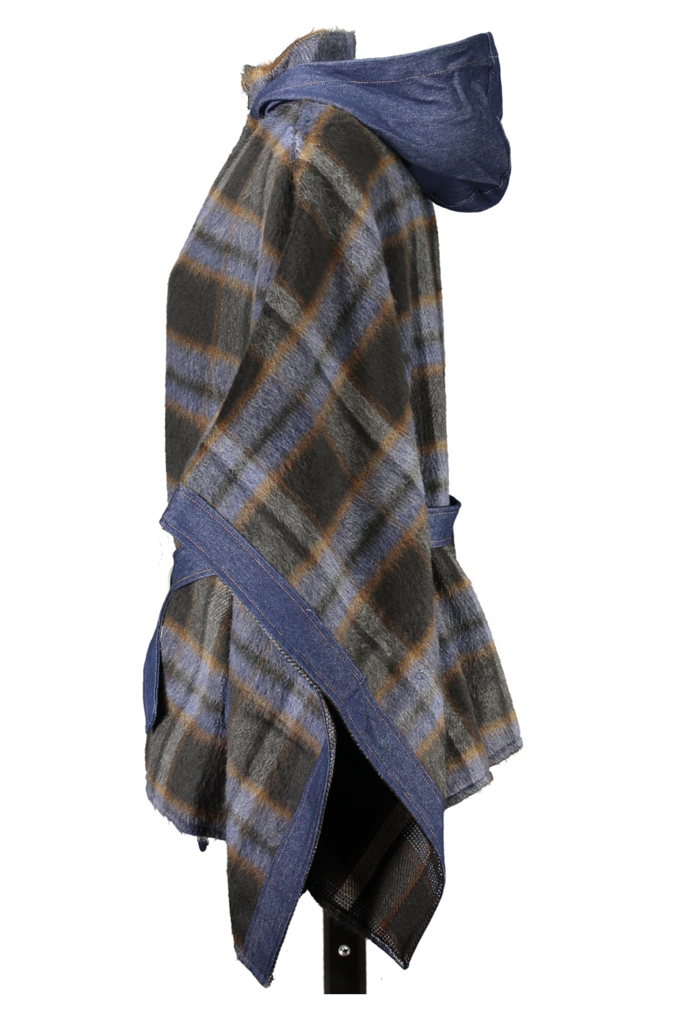 DESIGUAL PONCHO DONNA BLU - Miniatura 3