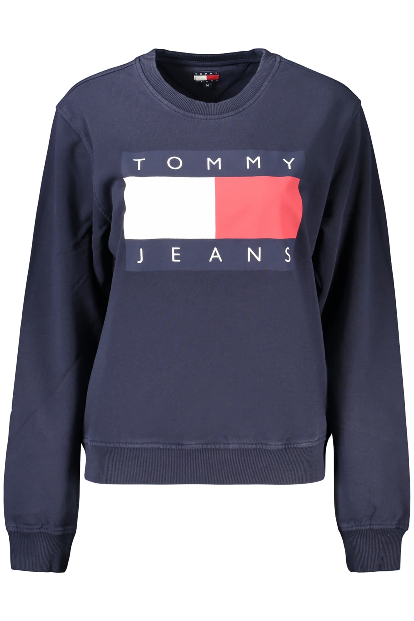 TOMMY HILFIGER FELPA SENZA ZIP DONNA BLU - Immagine 1