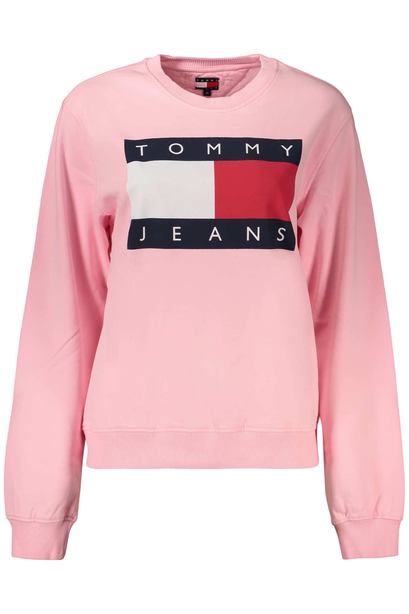 TOMMY HILFIGER FELPA SENZA ZIP DONNA ROSA - Immagine 1