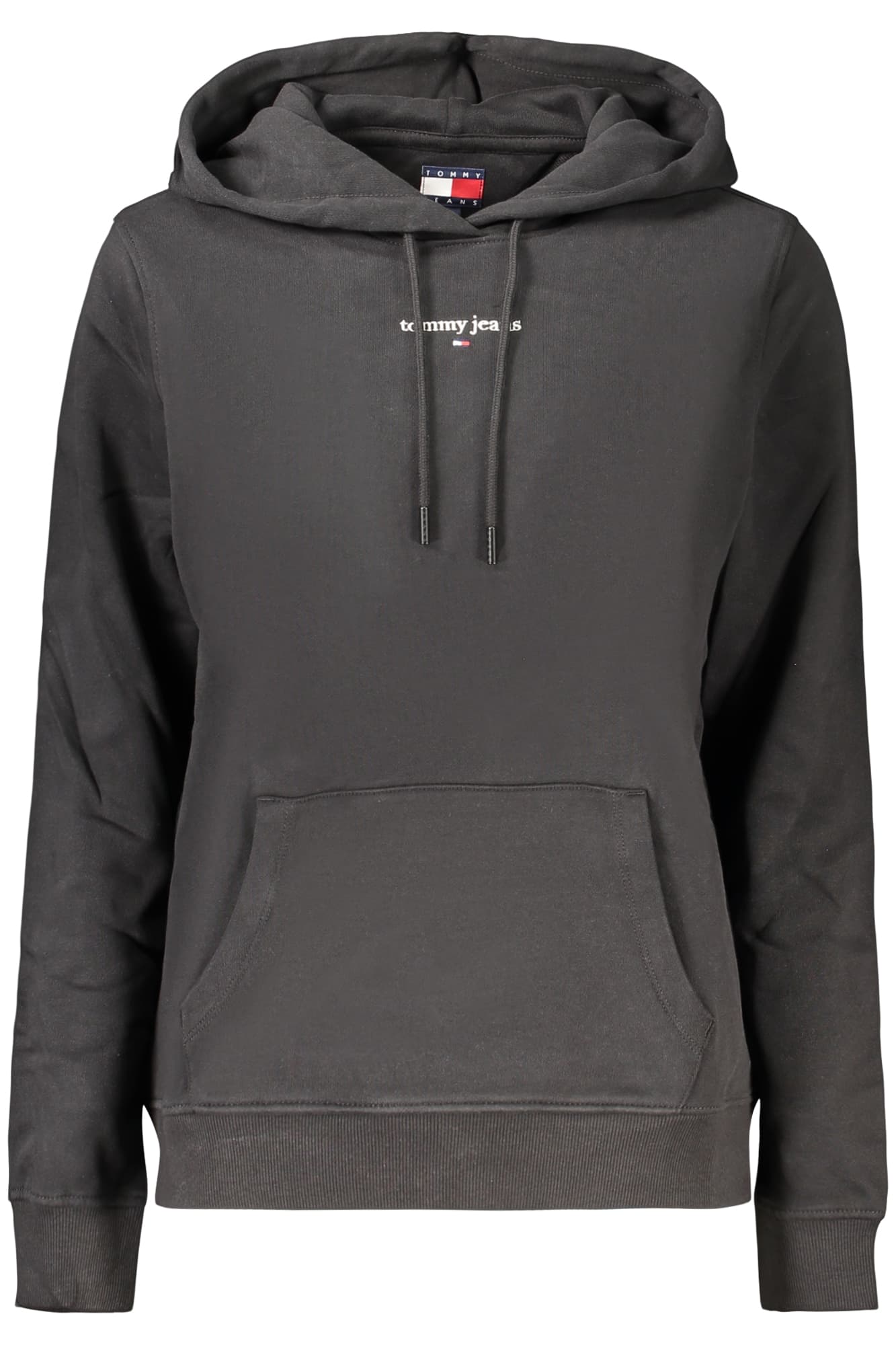 TOMMY HILFIGER FELPA SENZA ZIP DONNA NERO - Immagine 1