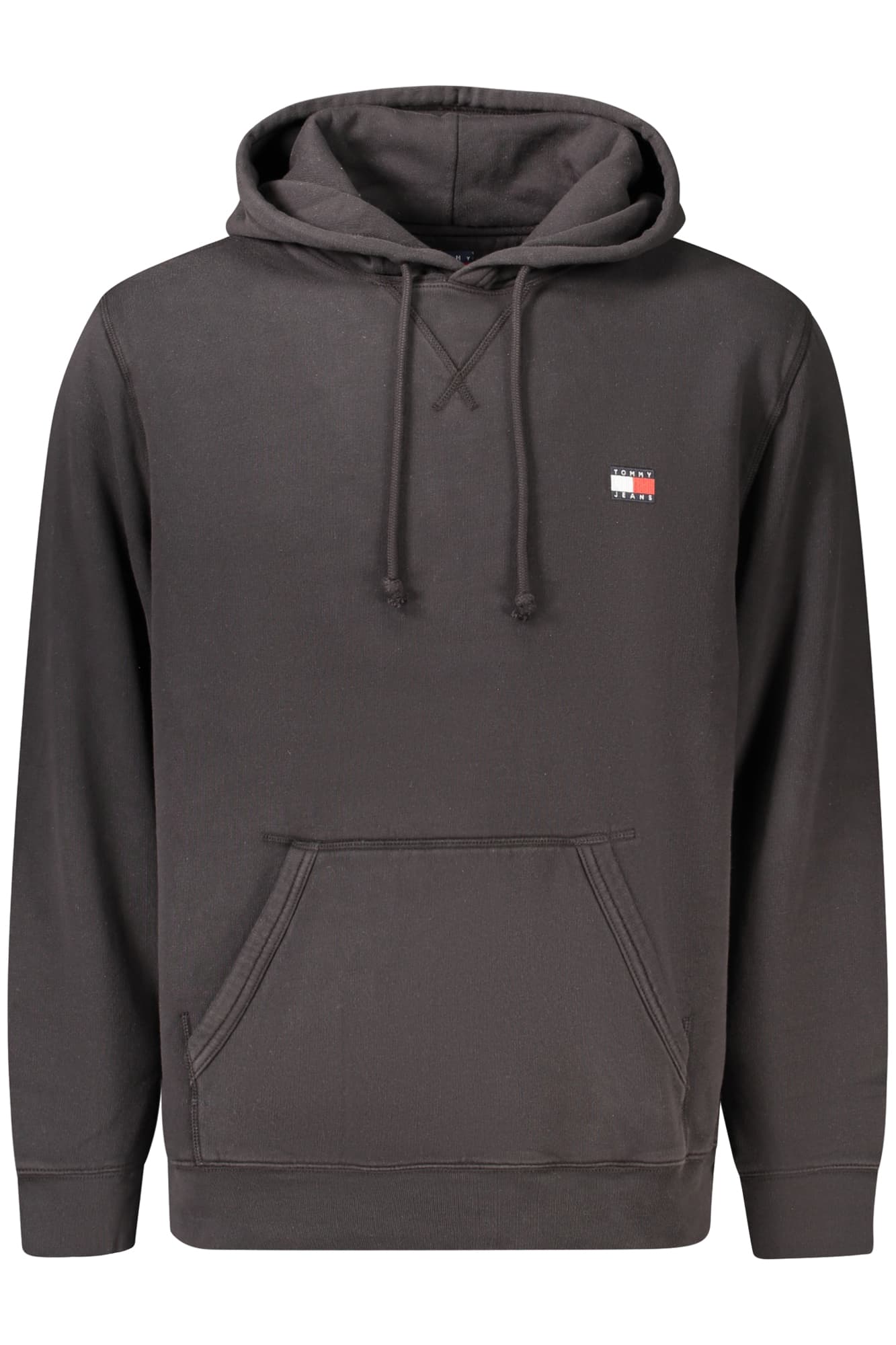 TOMMY HILFIGER FELPA SENZA ZIP UOMO NERO - Immagine 1