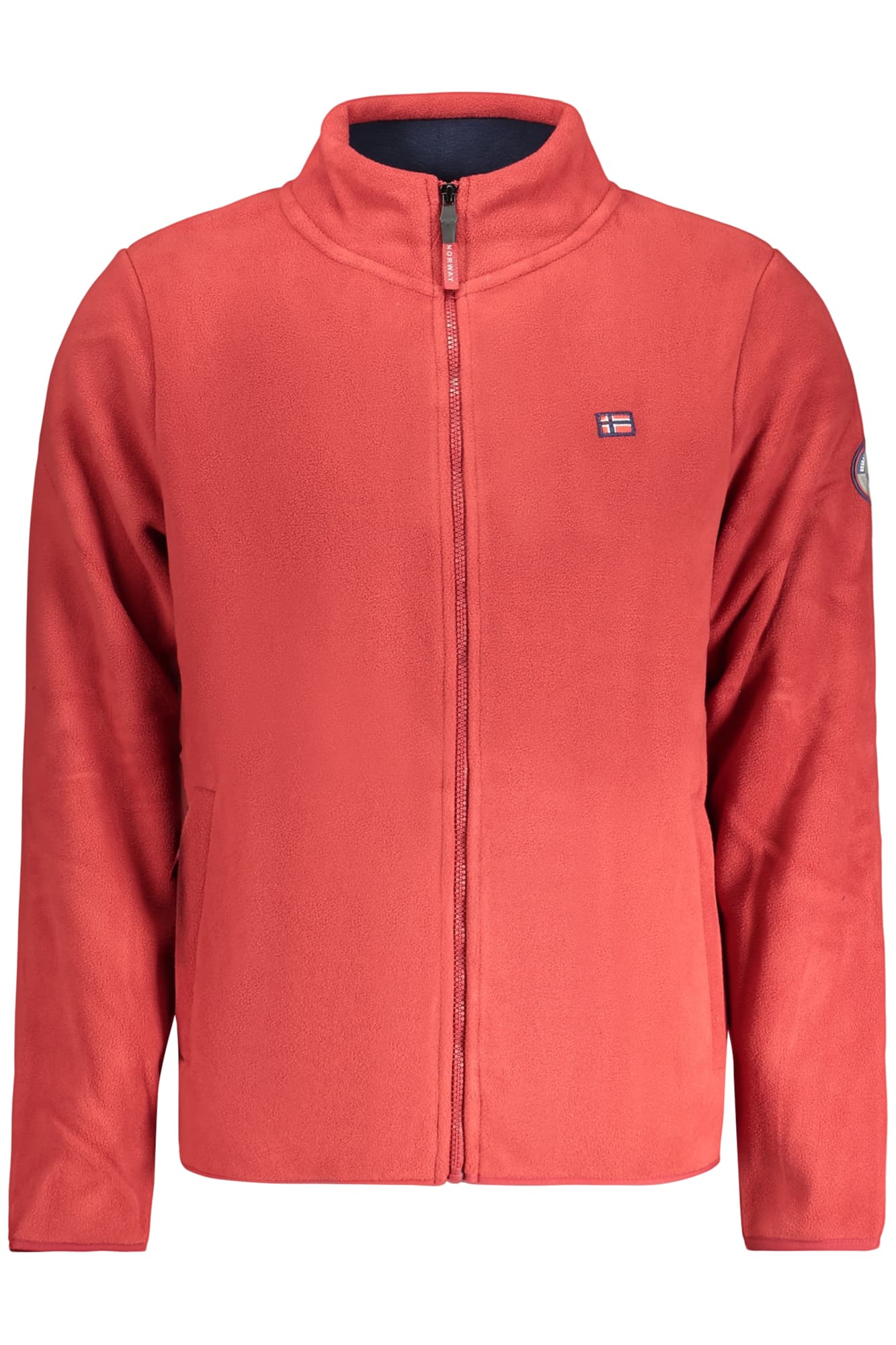 NORWAY 1963 FELPA CON ZIP UOMO ROSSO - Immagine 1