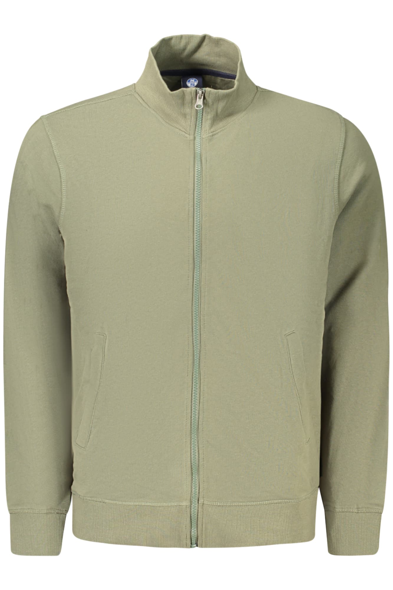 NORTH SAILS FELPA CON ZIP UOMO VERDE - Immagine 1