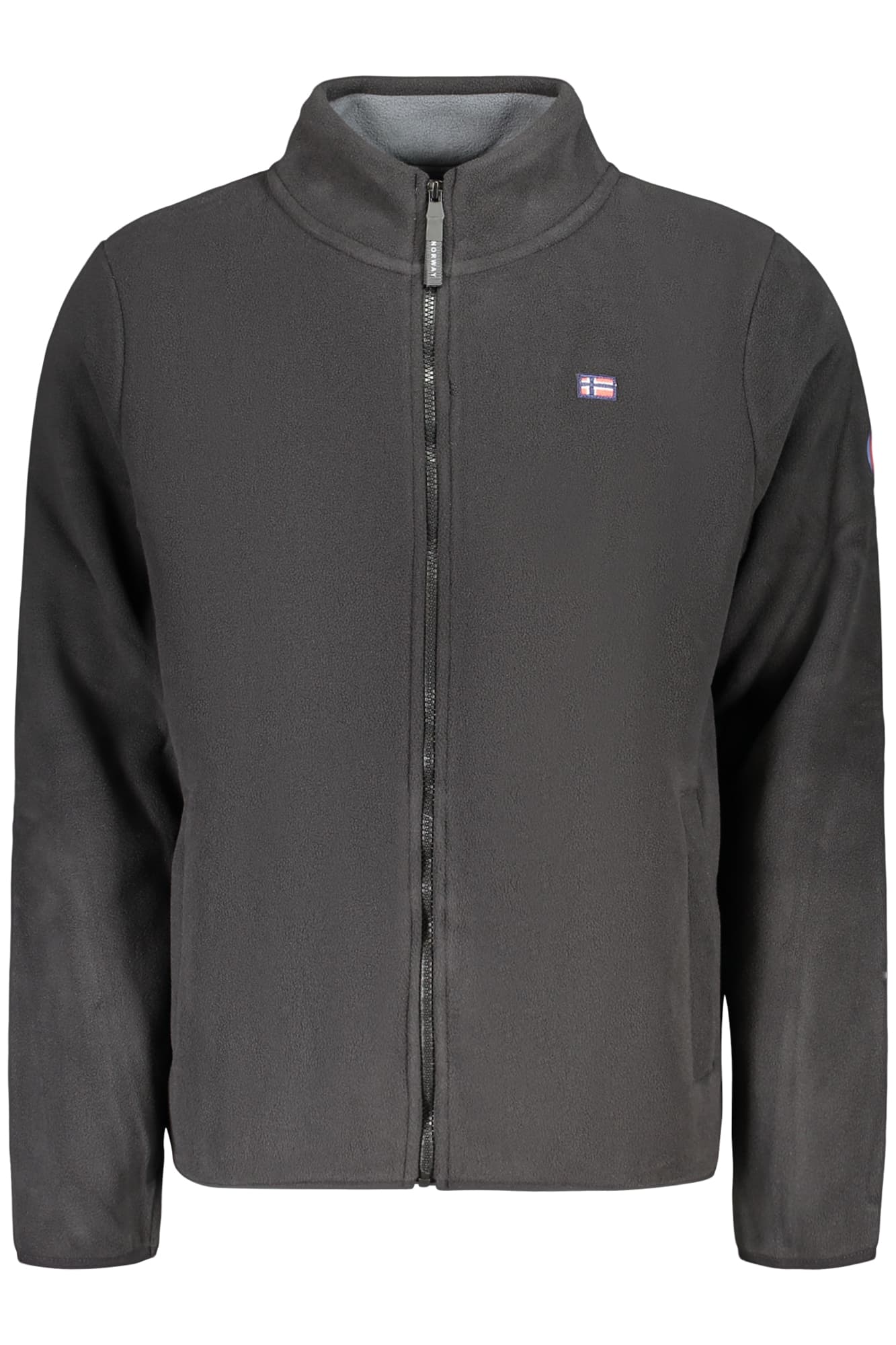 NORWAY 1963 FELPA CON ZIP UOMO NERO - Immagine 1