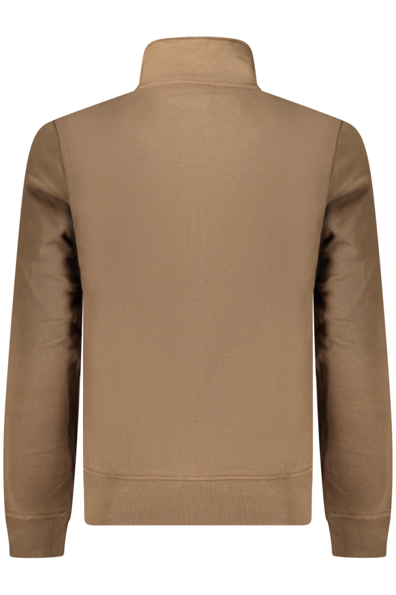 NAPAPIJRI FELPA CON ZIP UOMO MARRONE - Miniatura 2