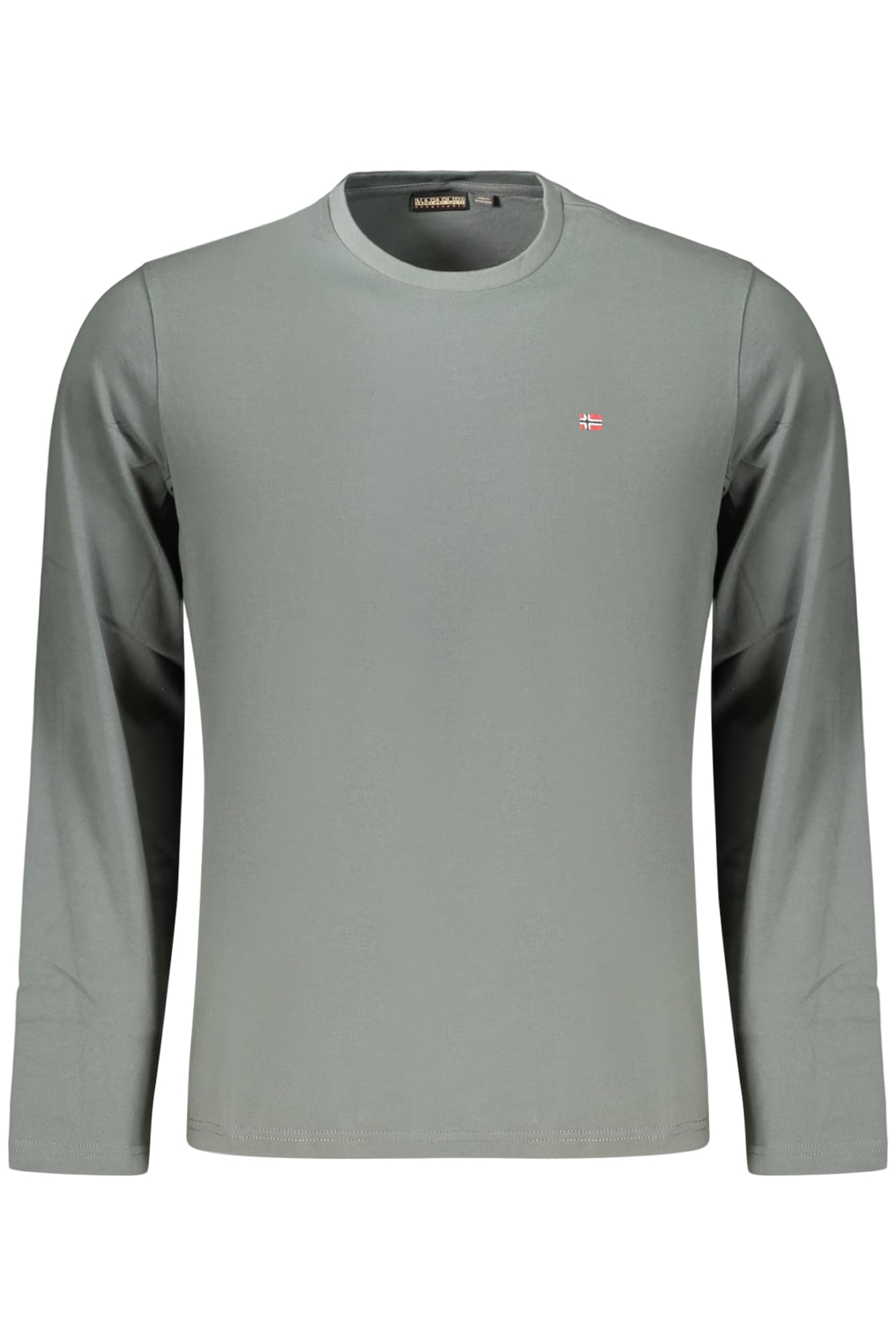 NAPAPIJRI T-SHIRT MANICHE LUNGHE UOMO VERDE - Immagine 1