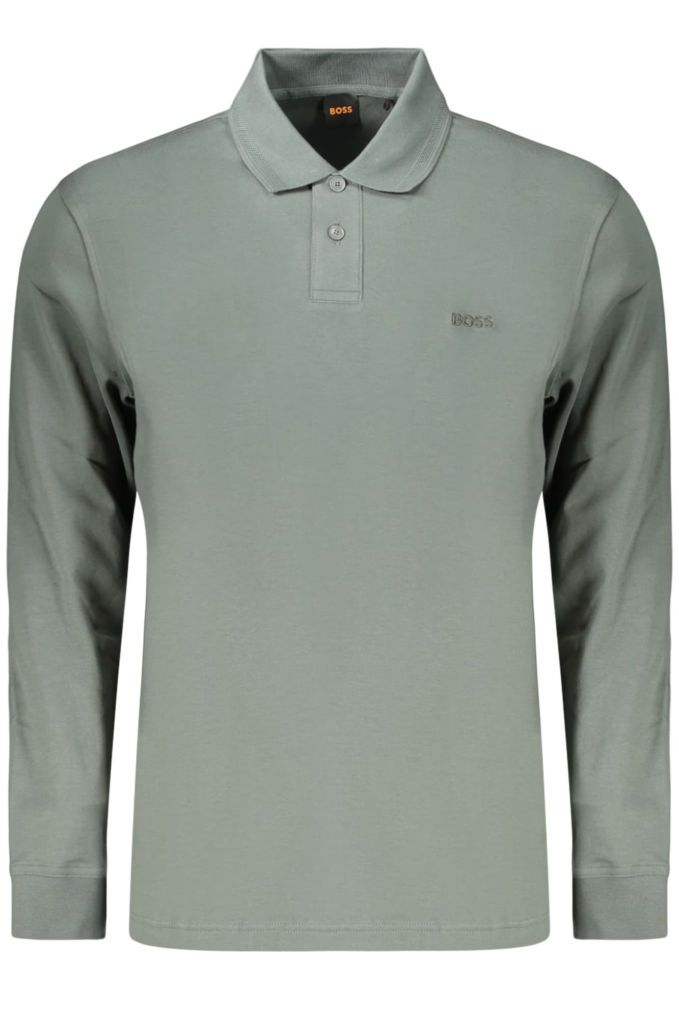 BOSS POLO MANICHE LUNGHE UOMO VERDE - Immagine 1