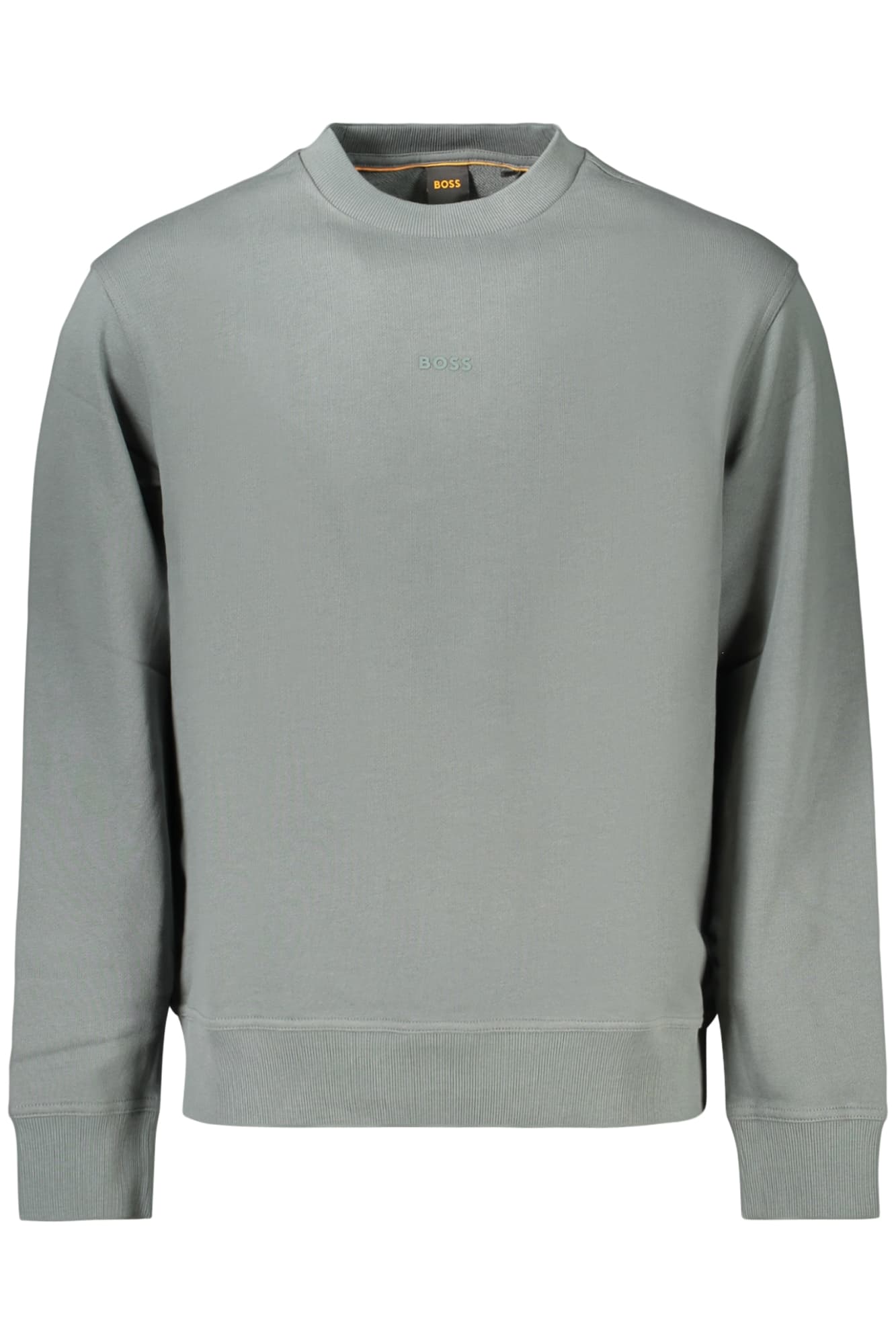 BOSS FELPA SENZA ZIP UOMO VERDE - Immagine 1