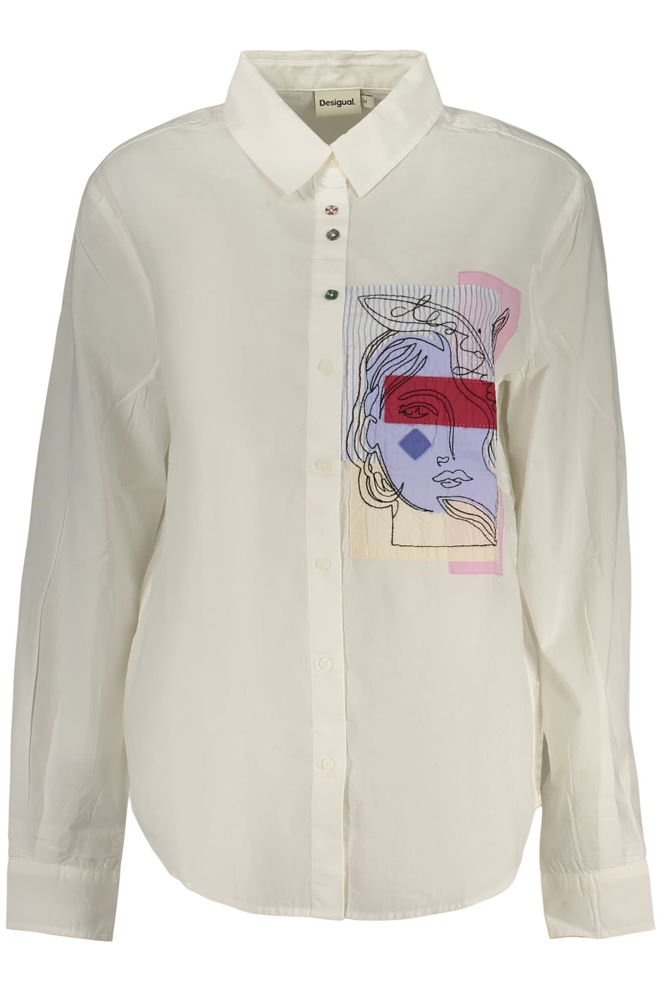 DESIGUAL CAMICIA MANICHE LUNGHE DONNA BIANCO - Immagine 1