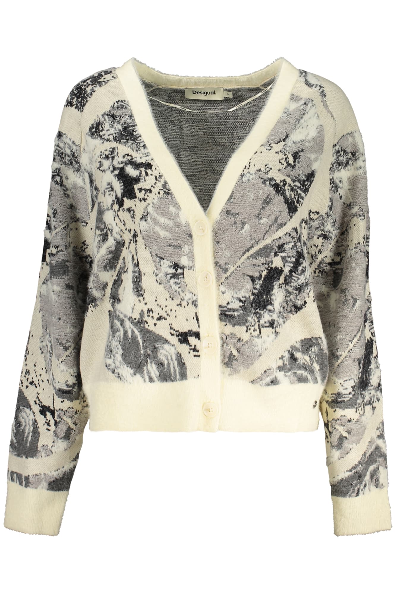 DESIGUAL CARDIGAN DONNA BIANCO - Immagine 1
