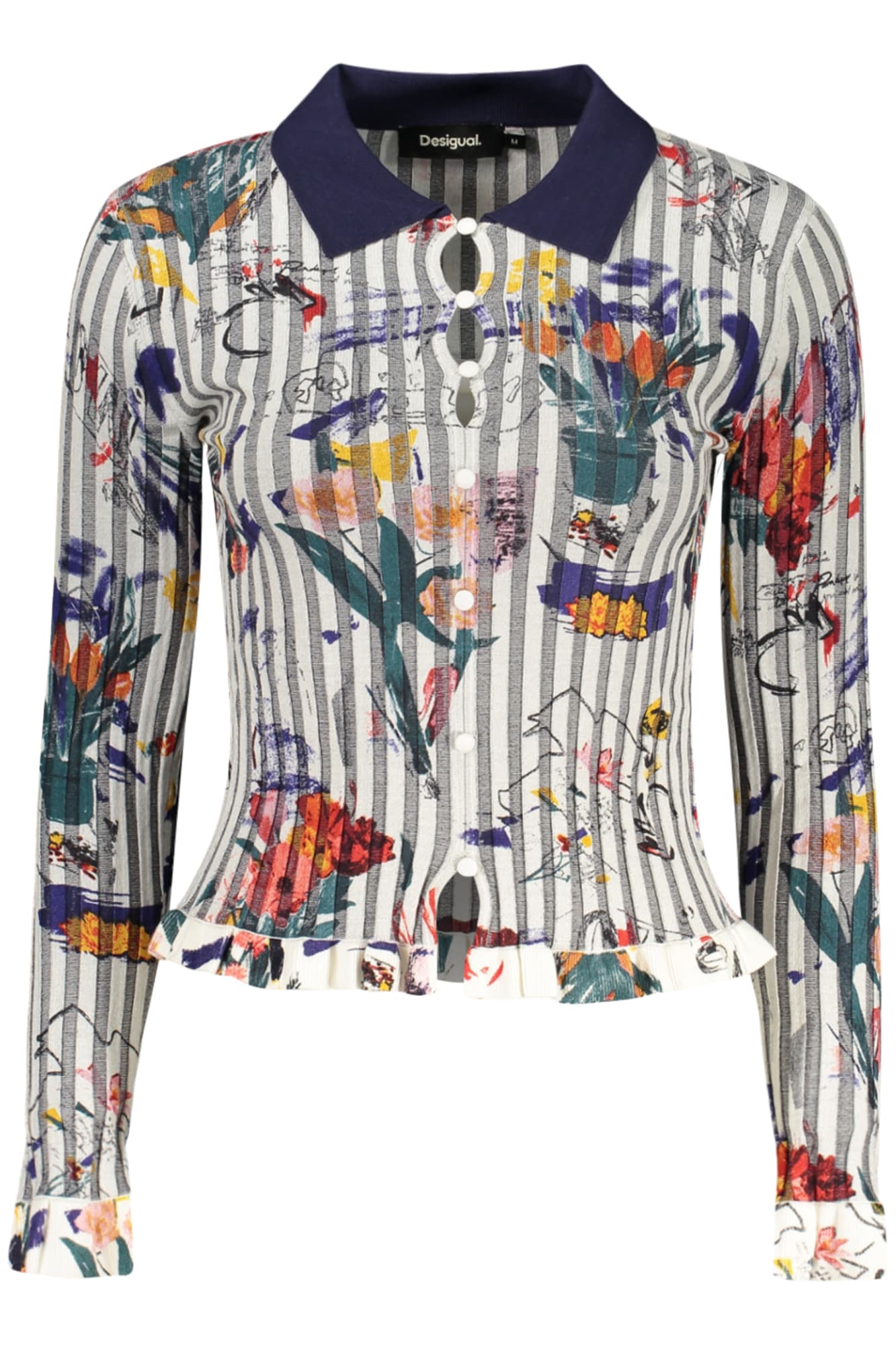 DESIGUAL MAGLIA DONNA BIANCO - Immagine 1