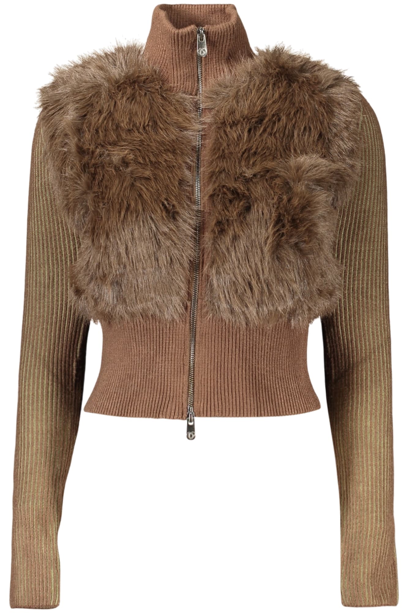 DESIGUAL CARDIGAN DONNA MARRONE - Immagine 1