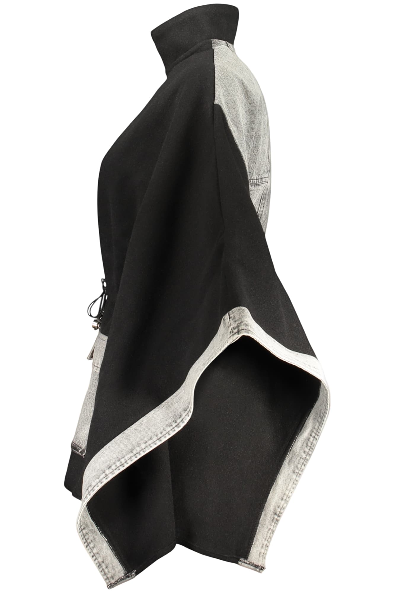 DESIGUAL PONCHO DONNA NERO - Miniatura 3
