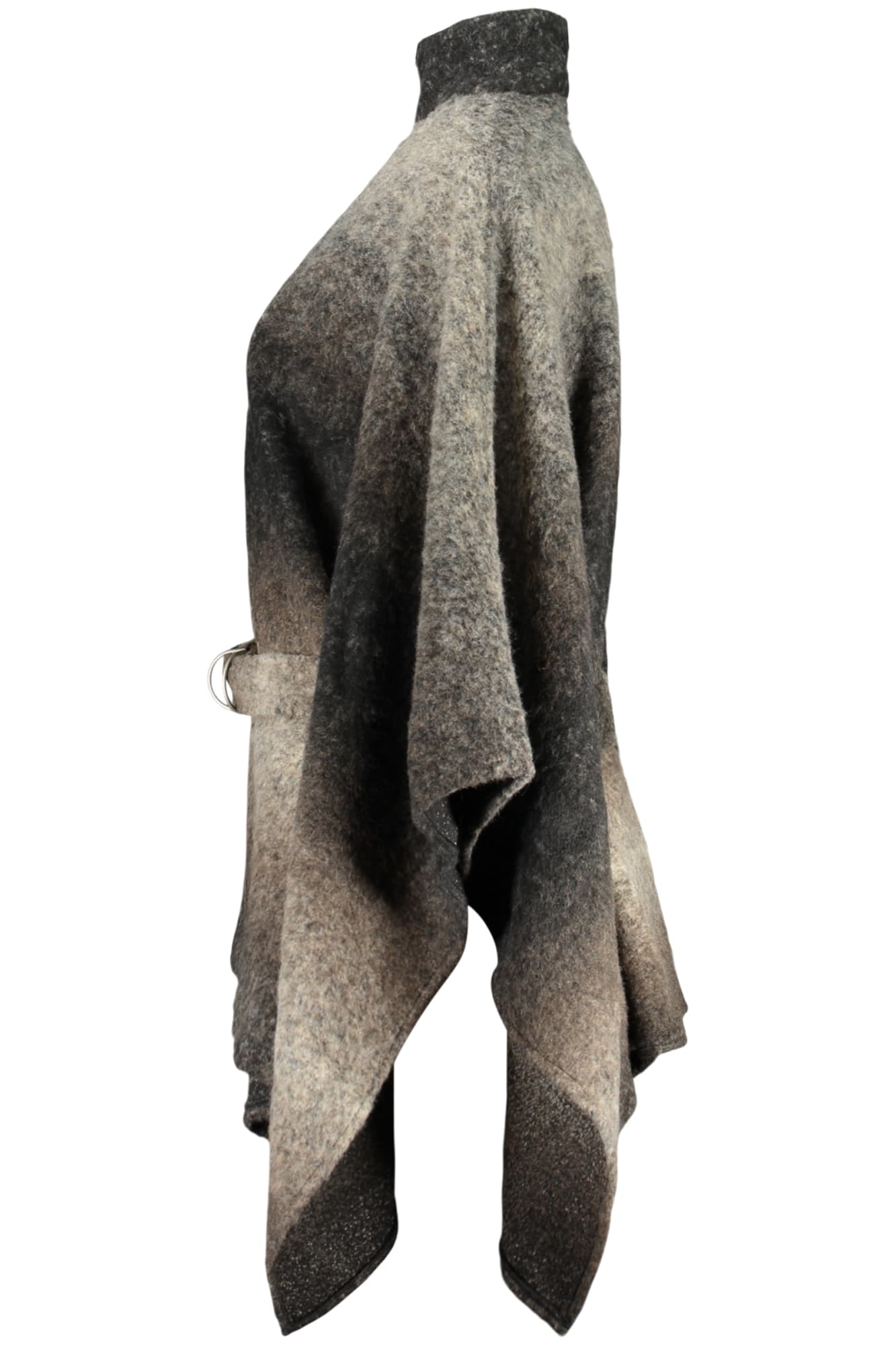 DESIGUAL PONCHO DONNA MARRONE - Miniatura 3