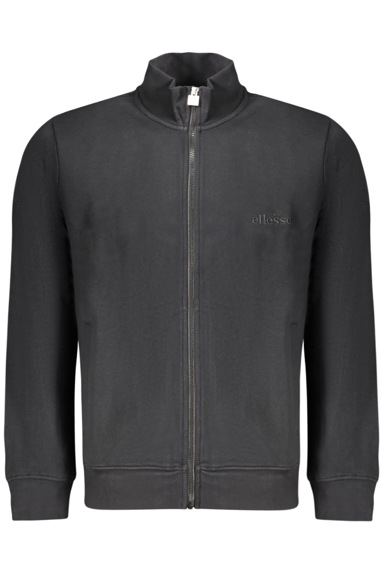 ELLESSE FELPA CON ZIP UOMO NERO - Immagine 1