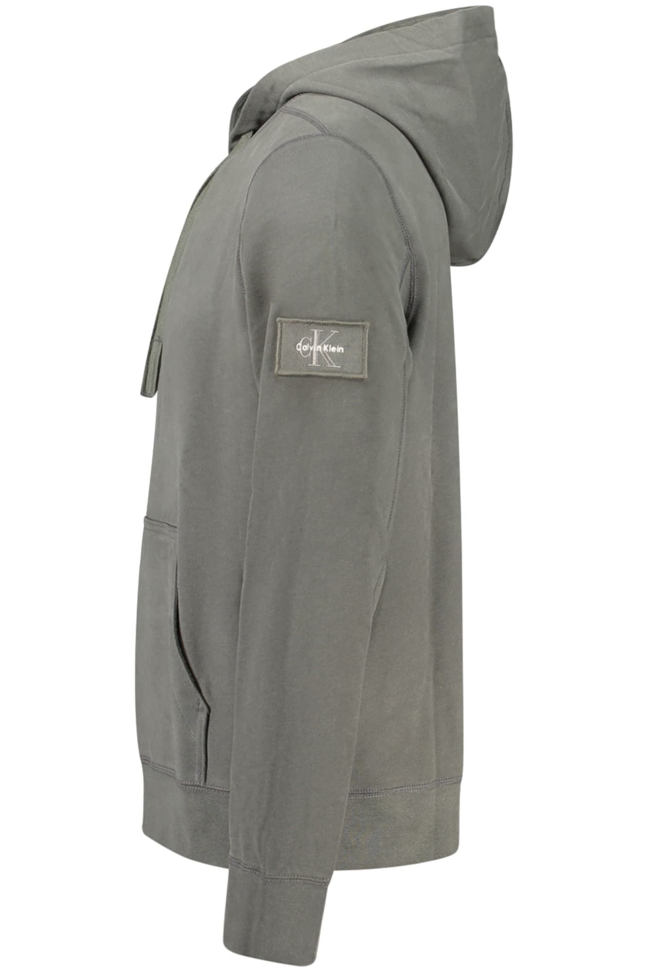 CALVIN KLEIN FELPA SENZA ZIP UOMO VERDE - Miniatura 3