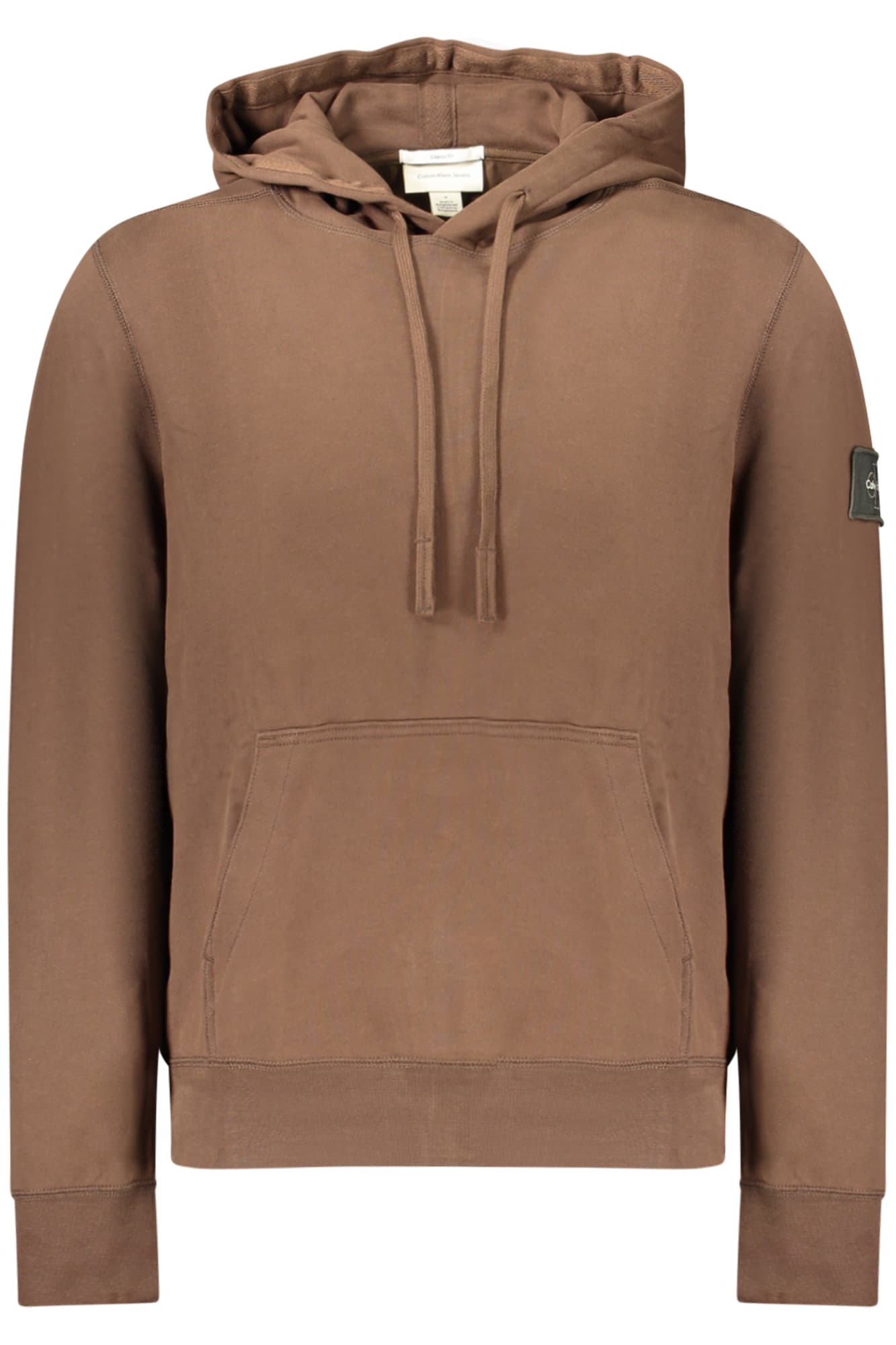 CALVIN KLEIN FELPA SENZA ZIP UOMO MARRONE - Immagine 1