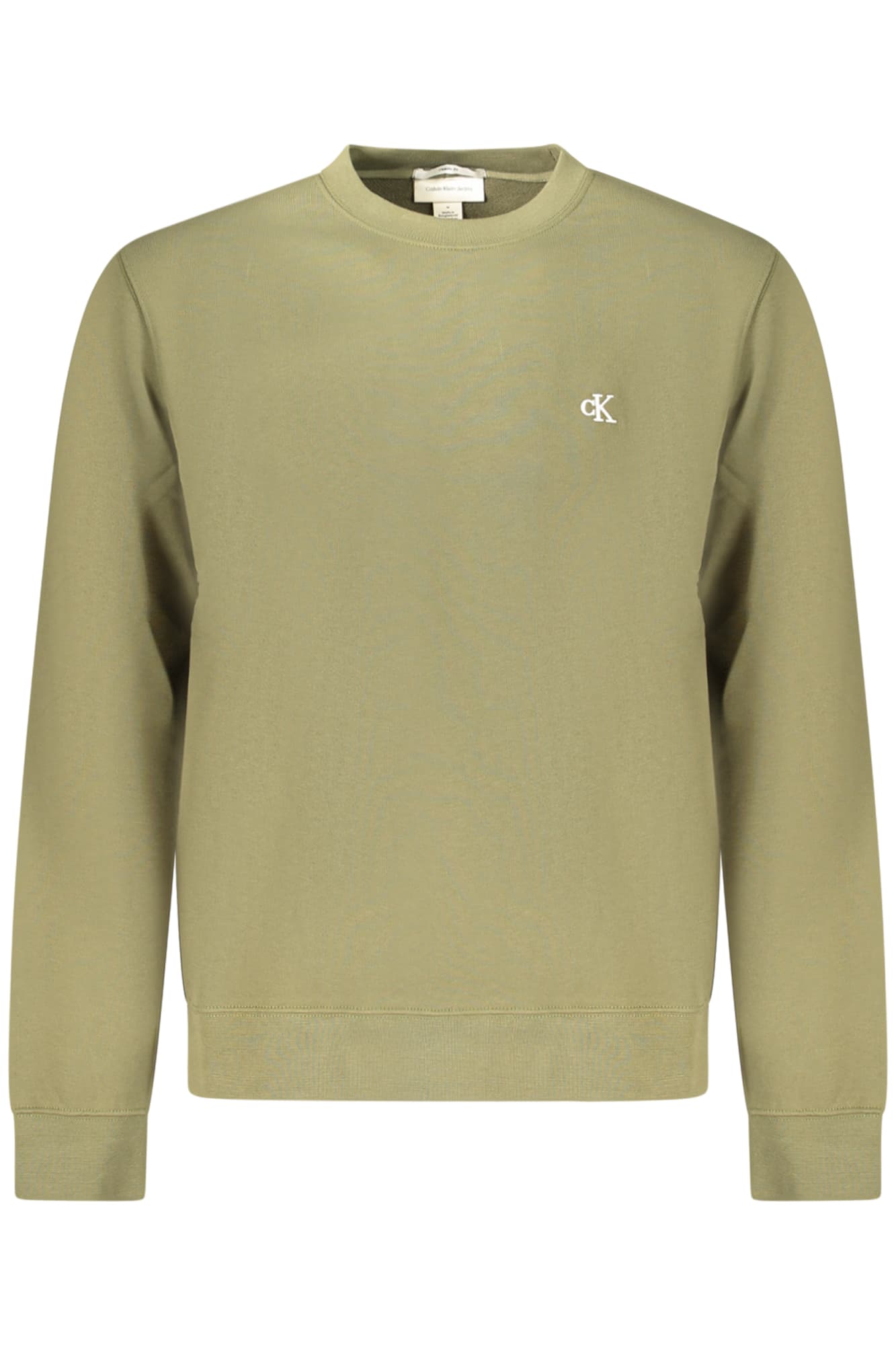 CALVIN KLEIN FELPA SENZA ZIP UOMO VERDE - Immagine 1