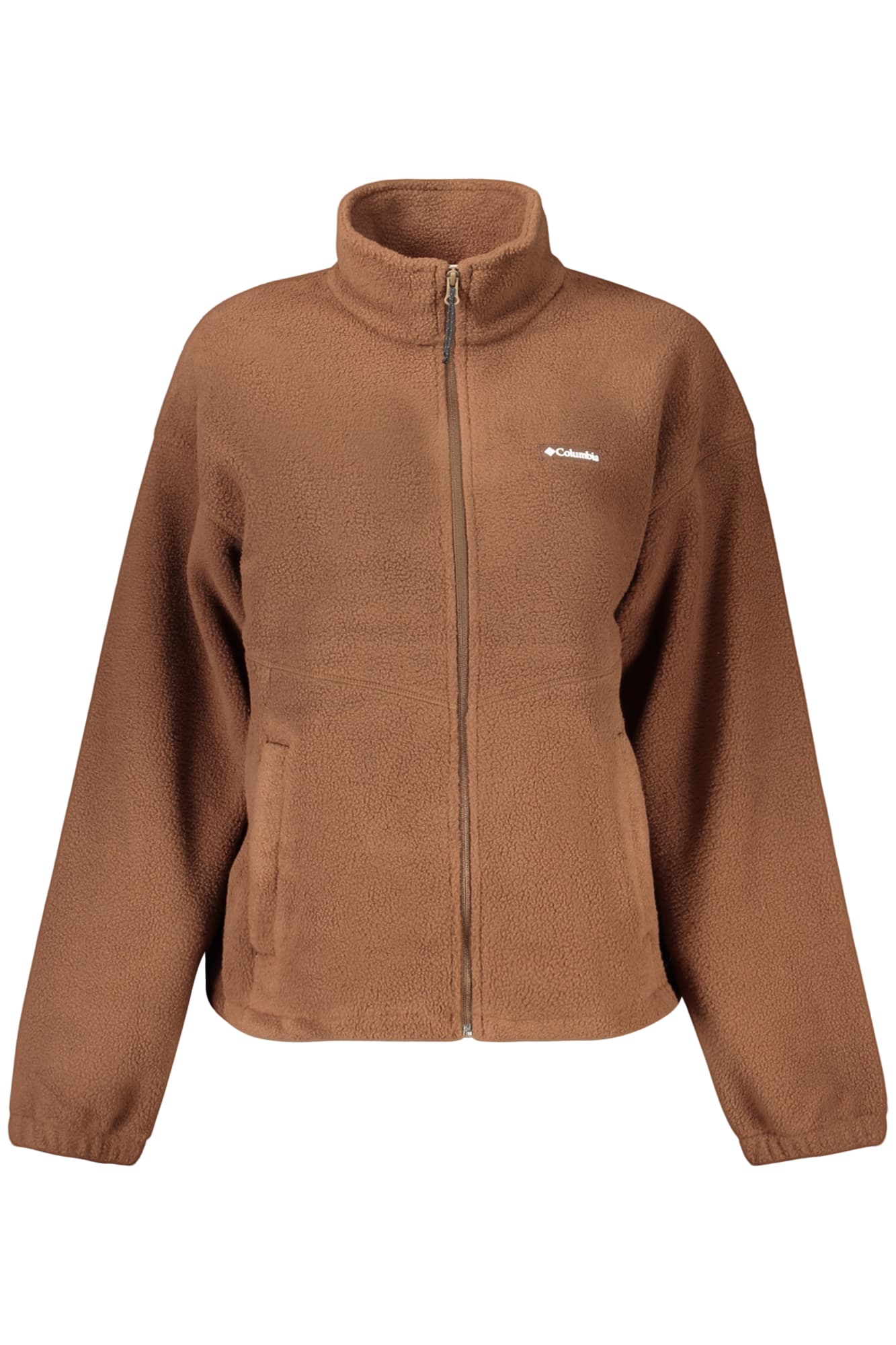 COLUMBIA FELPA CON ZIP DONNA MARRONE - Immagine 1